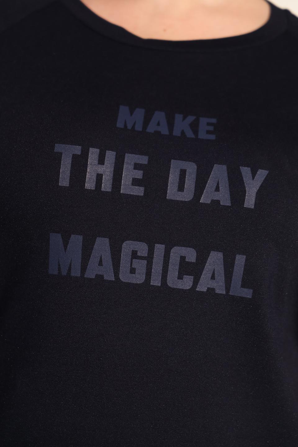 Платье Tuzzi с принтом и плиссе тёмно-синее