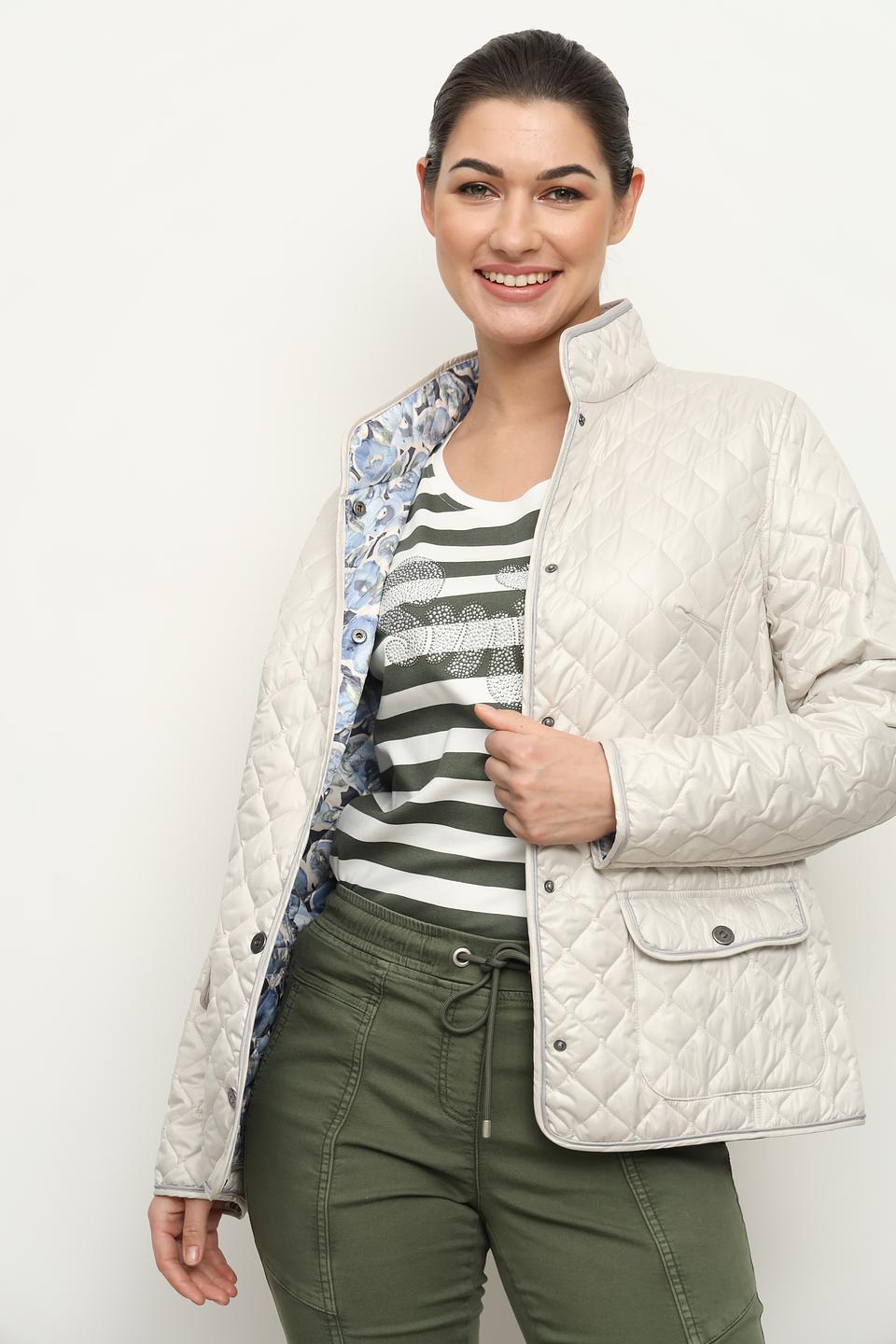 Куртка Lebek стеганая бежевая