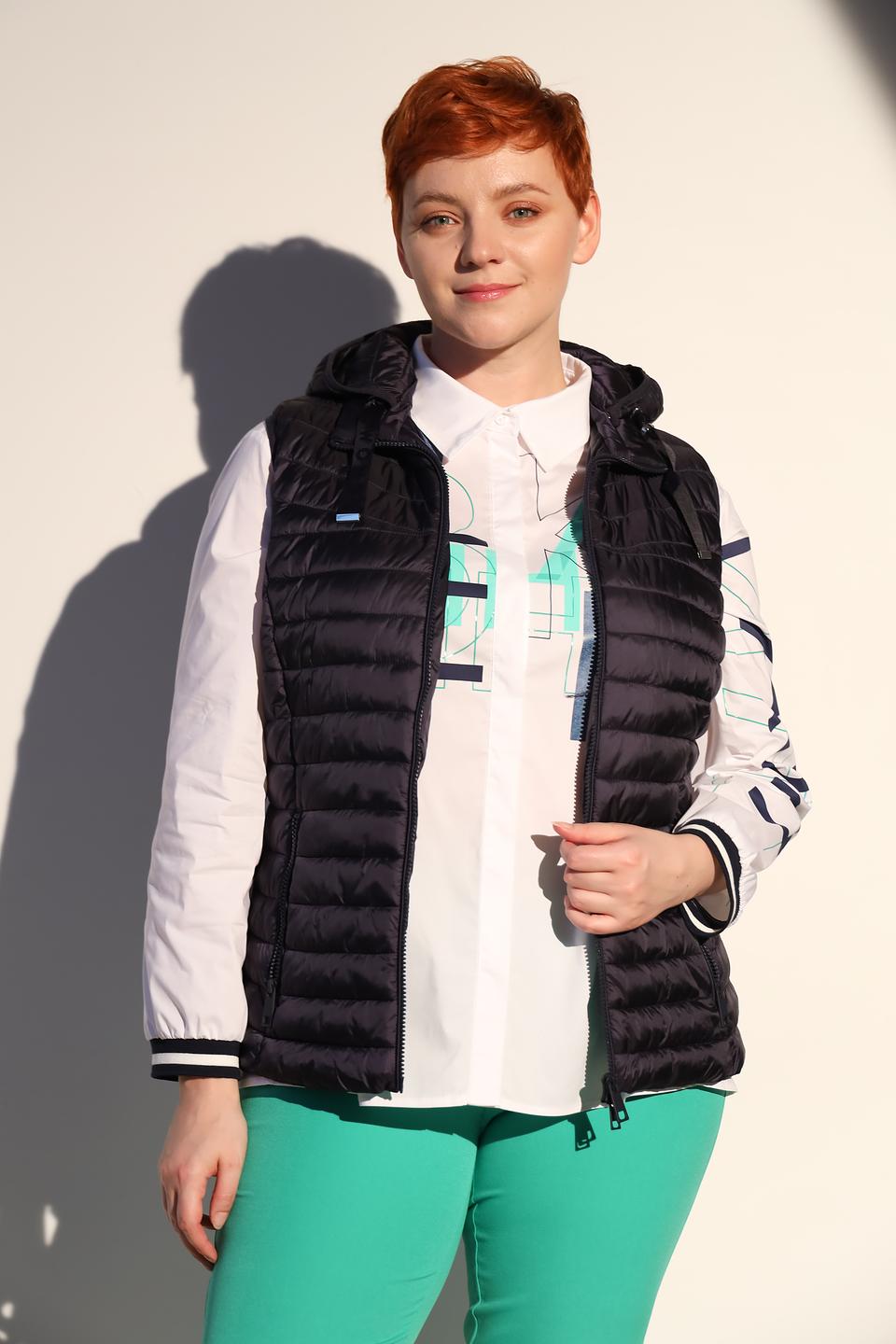 Жилет Lebek стеганый чёрный