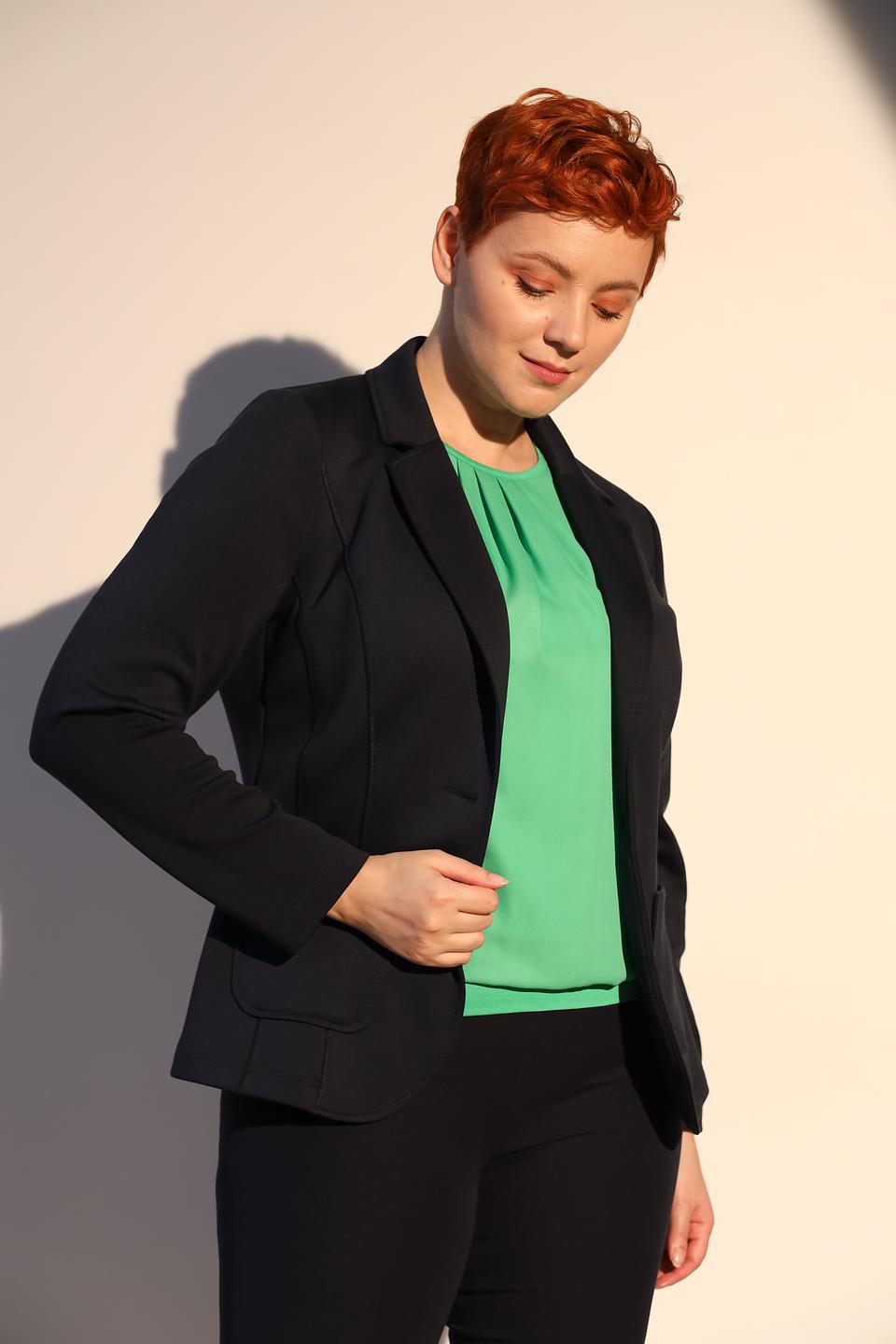 Жакет Frank Walder чёрный приталенный