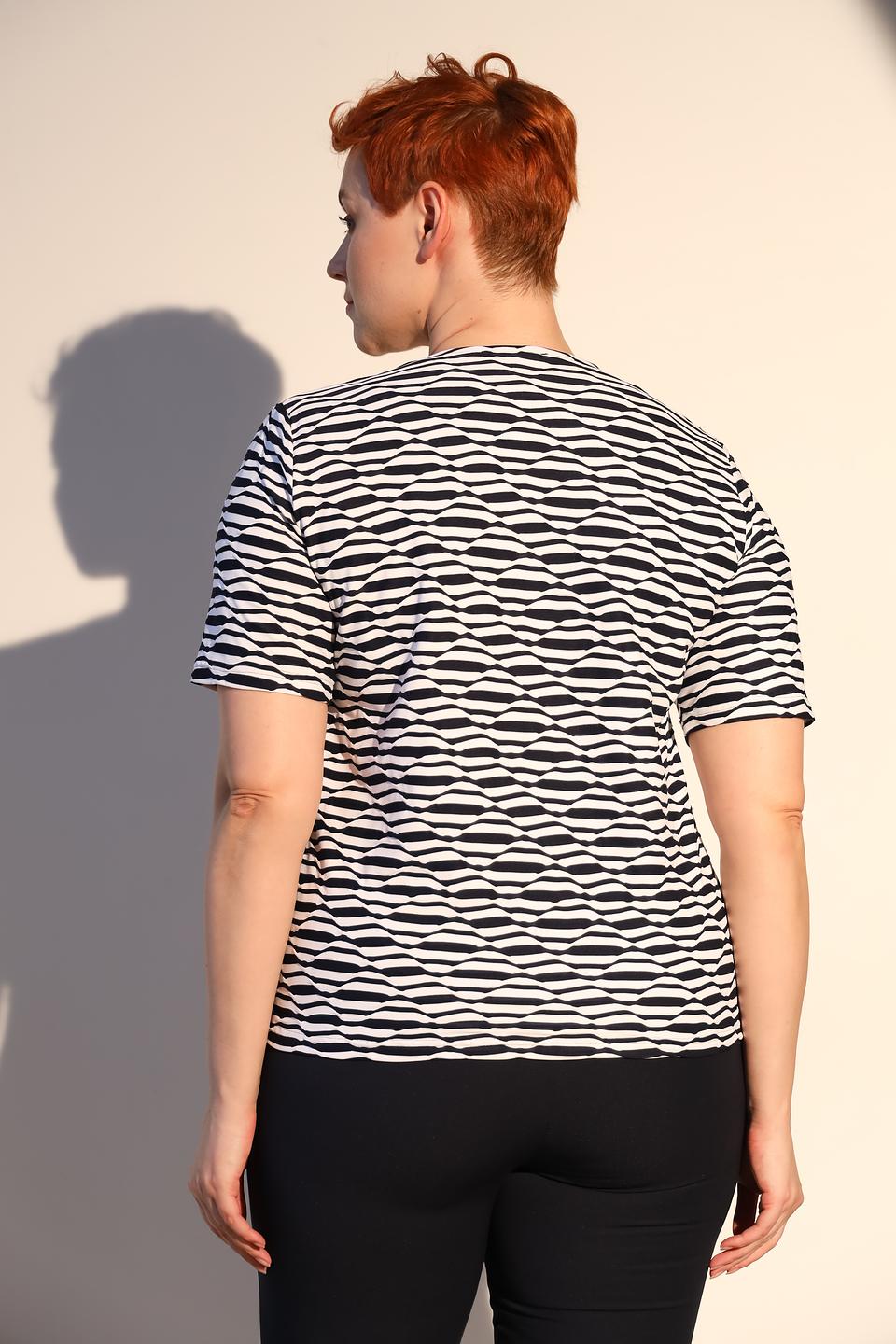 Блуза Frank Walder с волнистым принтом