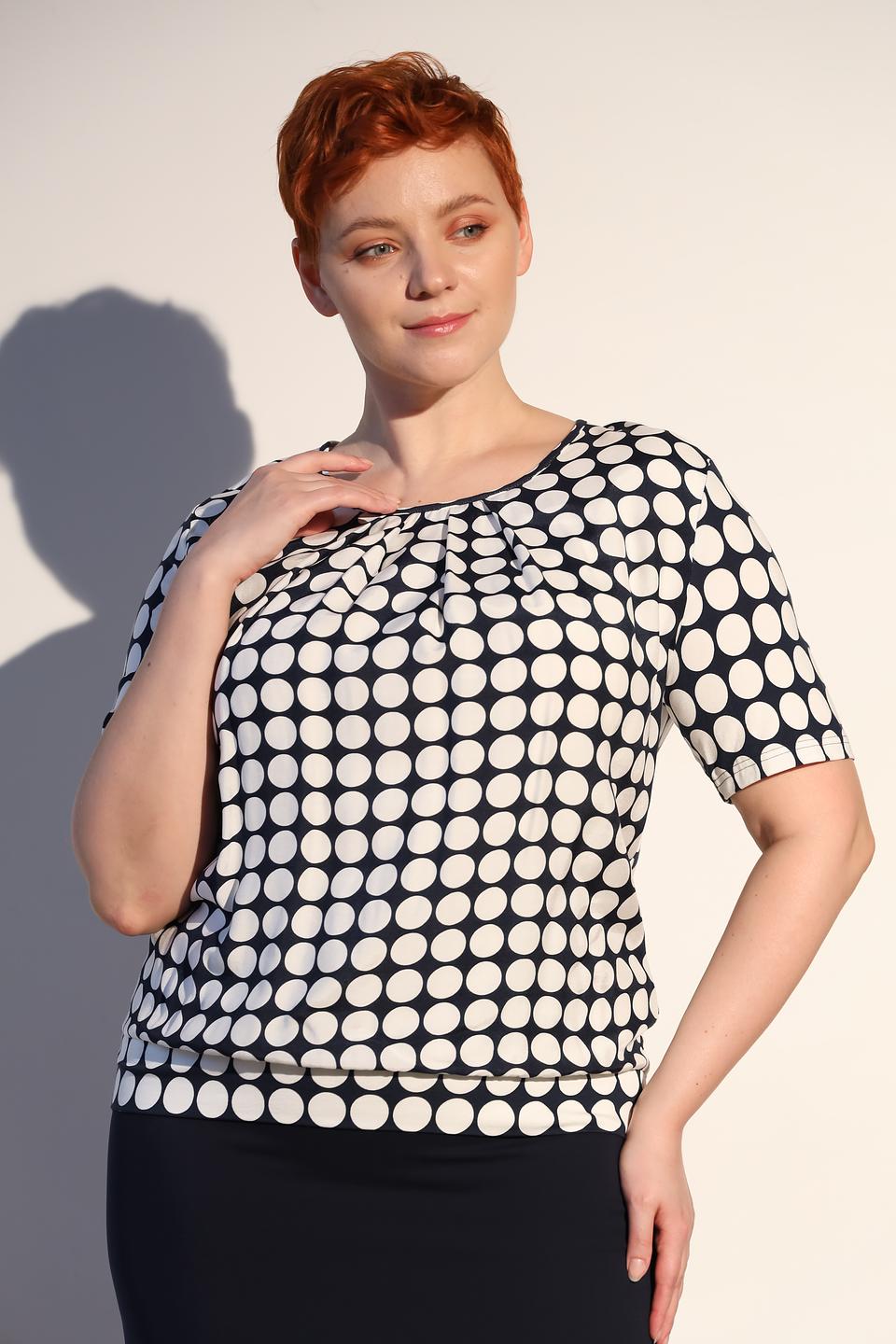Блуза Frank Walder в горошек