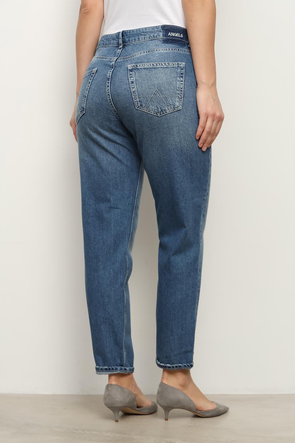 Джинсы Angels mom fit голубые
