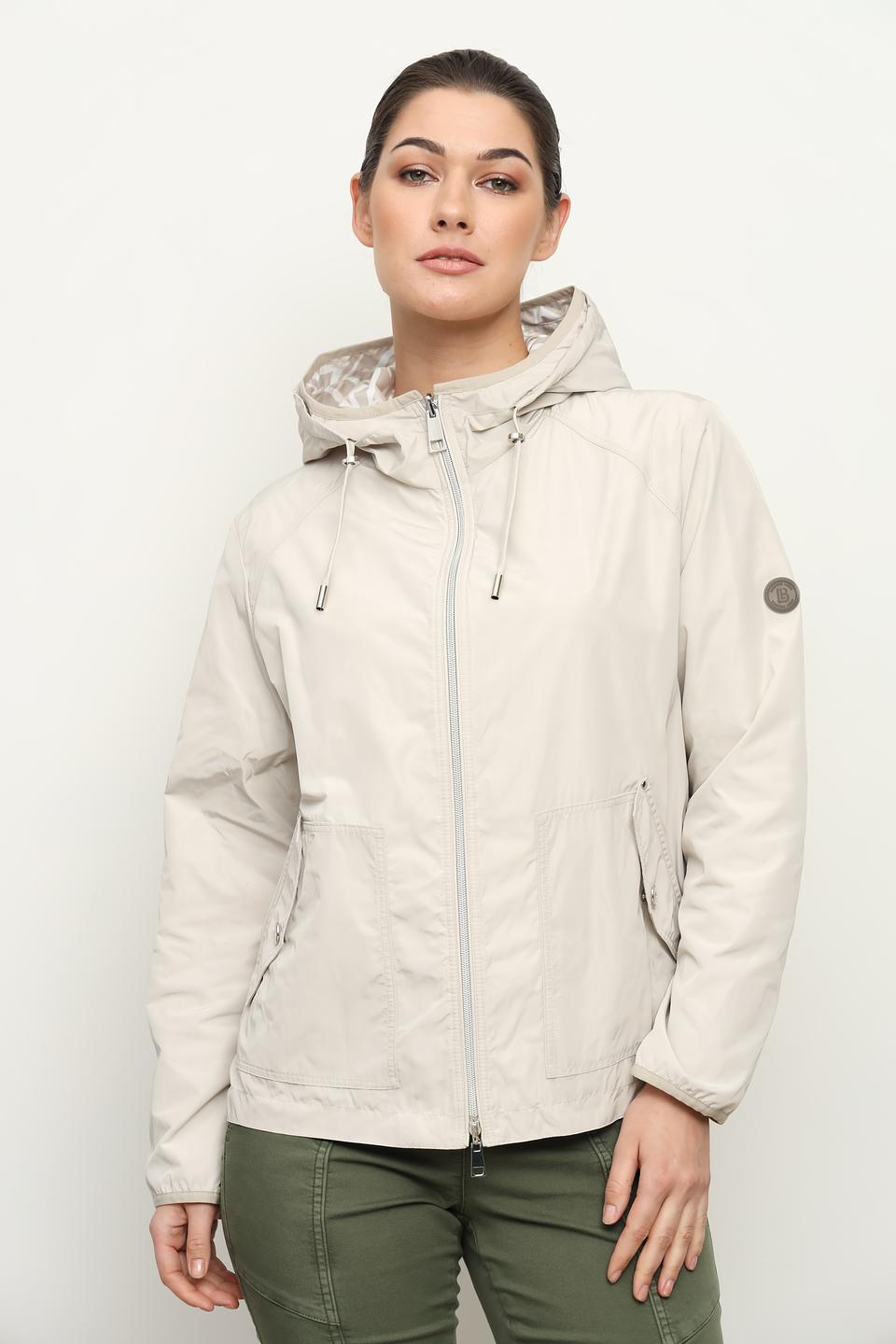 Куртка Lebek бежевая с капюшоном