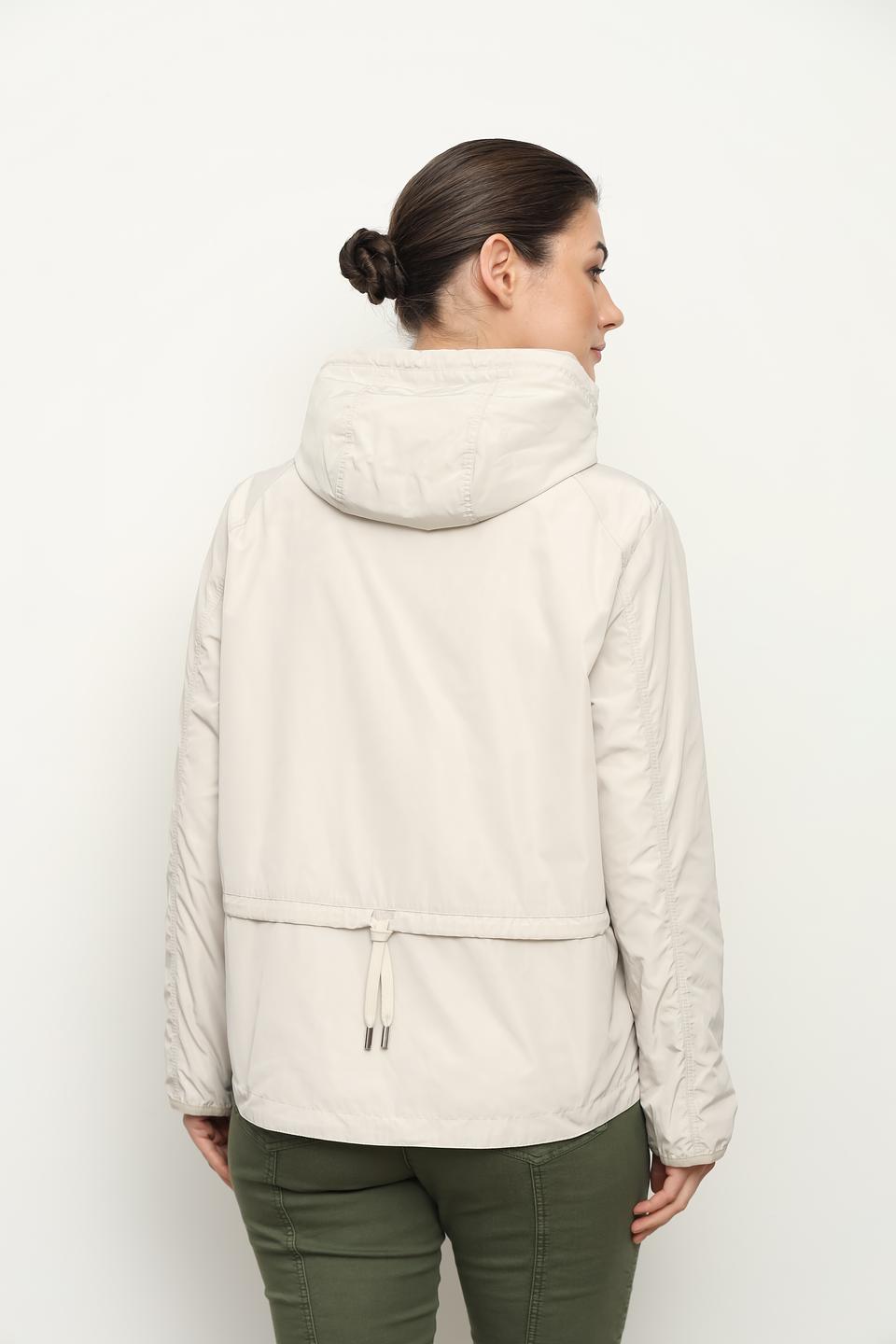 Куртка Lebek бежевая с капюшоном