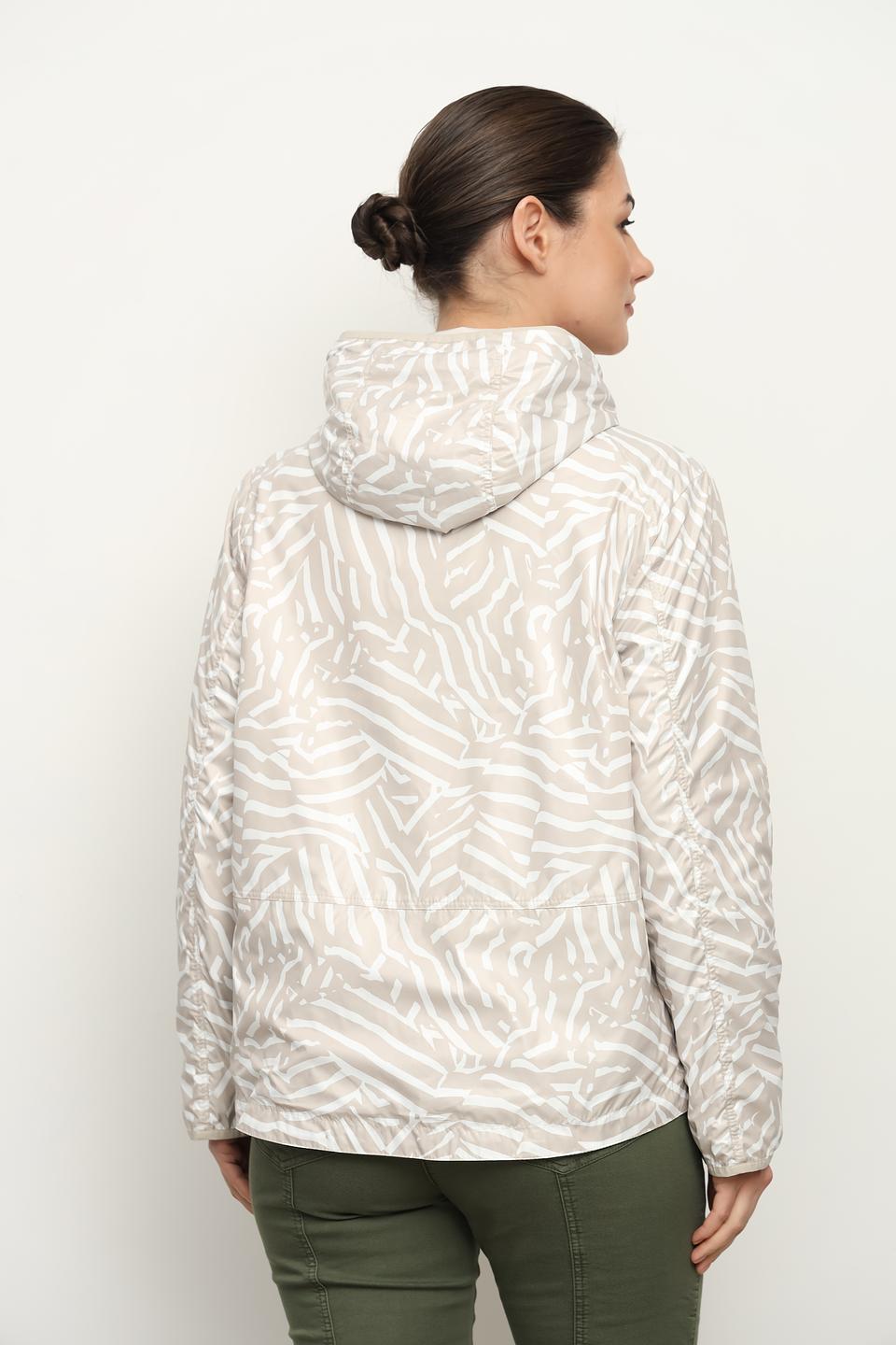 Куртка Lebek бежевая с капюшоном