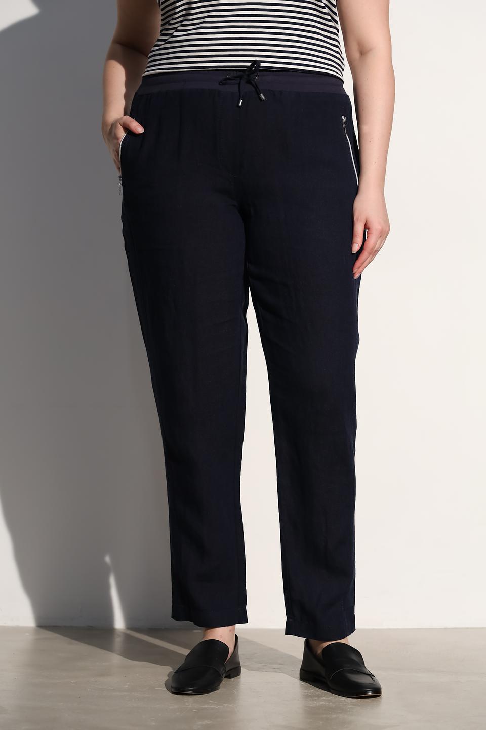Брюки классические Doris Streich темно-синие