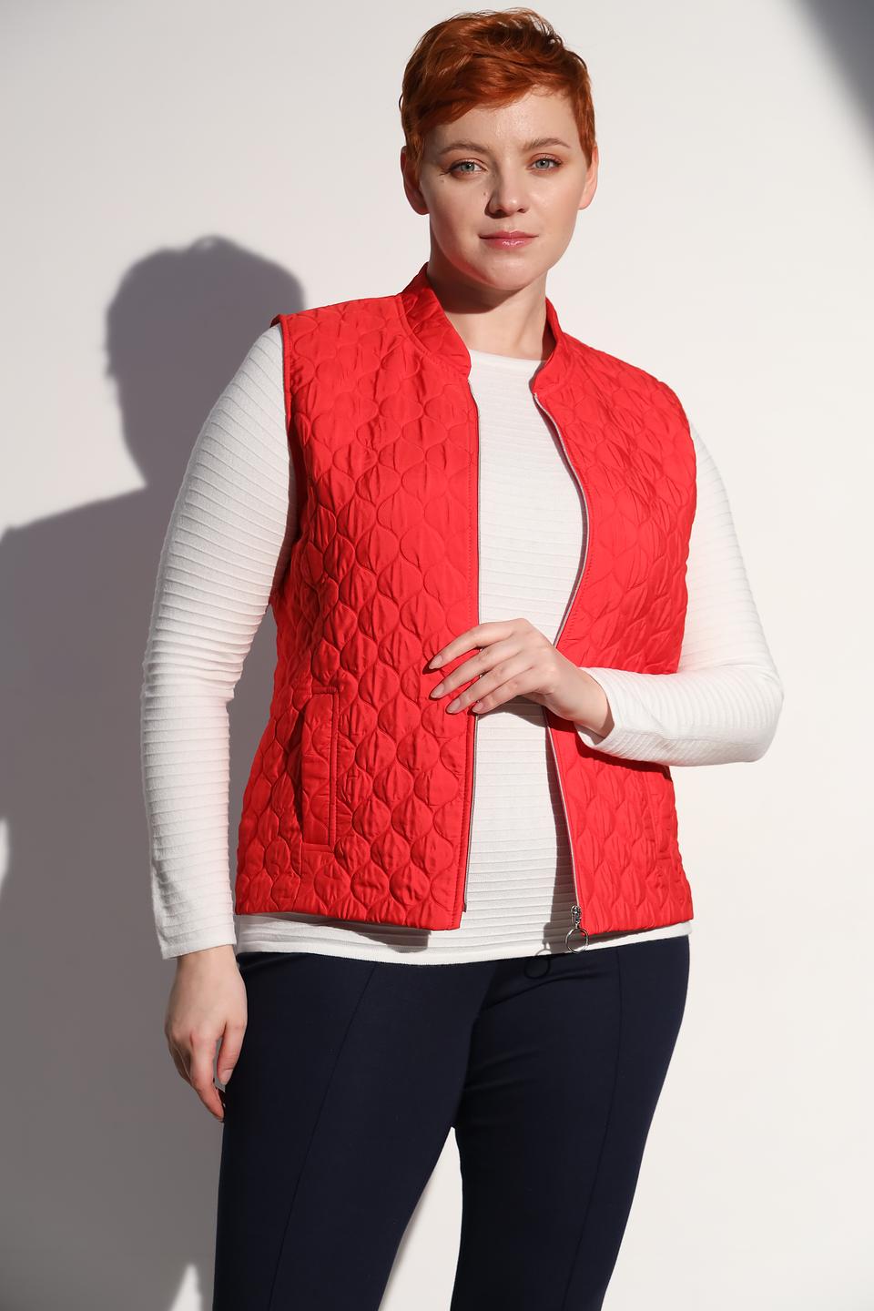 Жилет Frank Walder стеганый красный