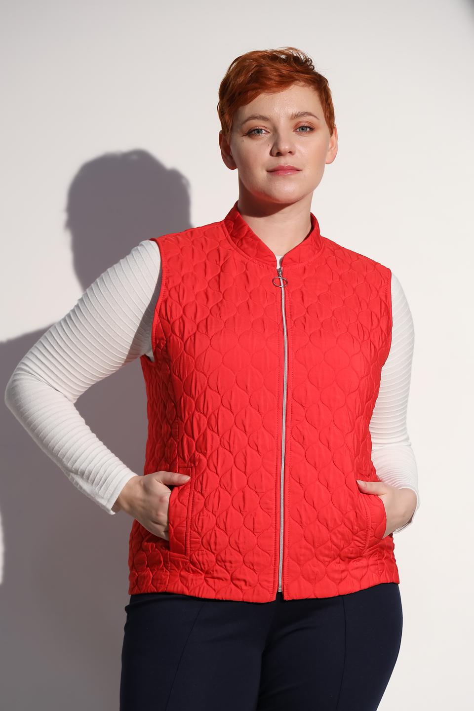 Жилет Frank Walder стеганый красный