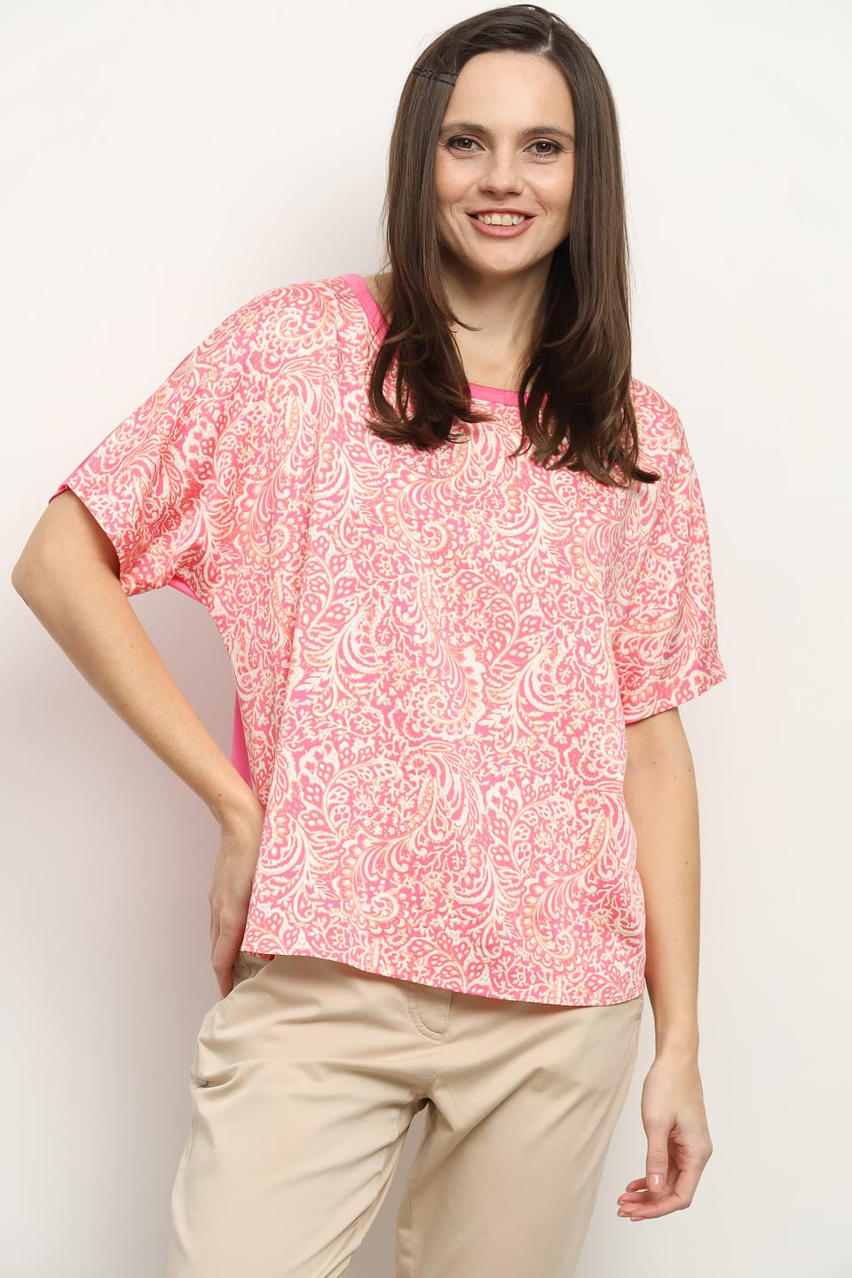 Блуза Gerry Weber с принтом розовый