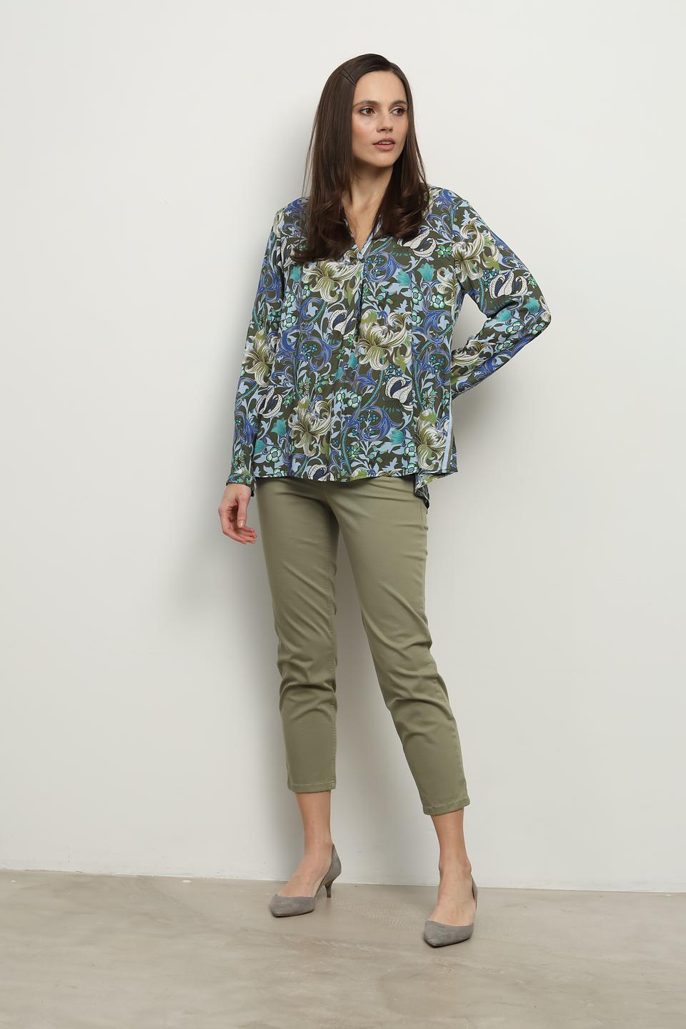 Блуза Via Appia с цветочным принтом