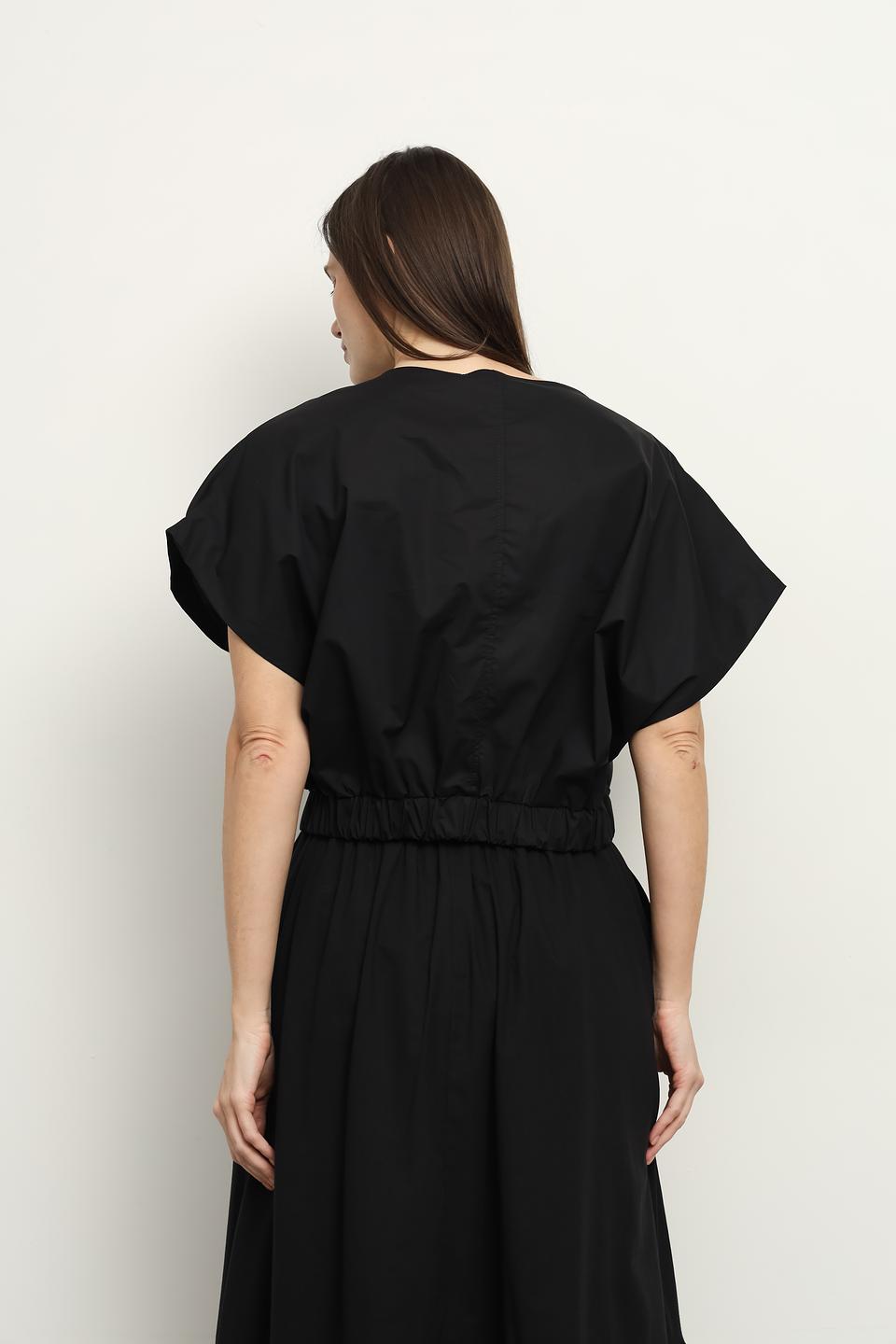 Блуза Icona чёрная с рукавами-крыльями