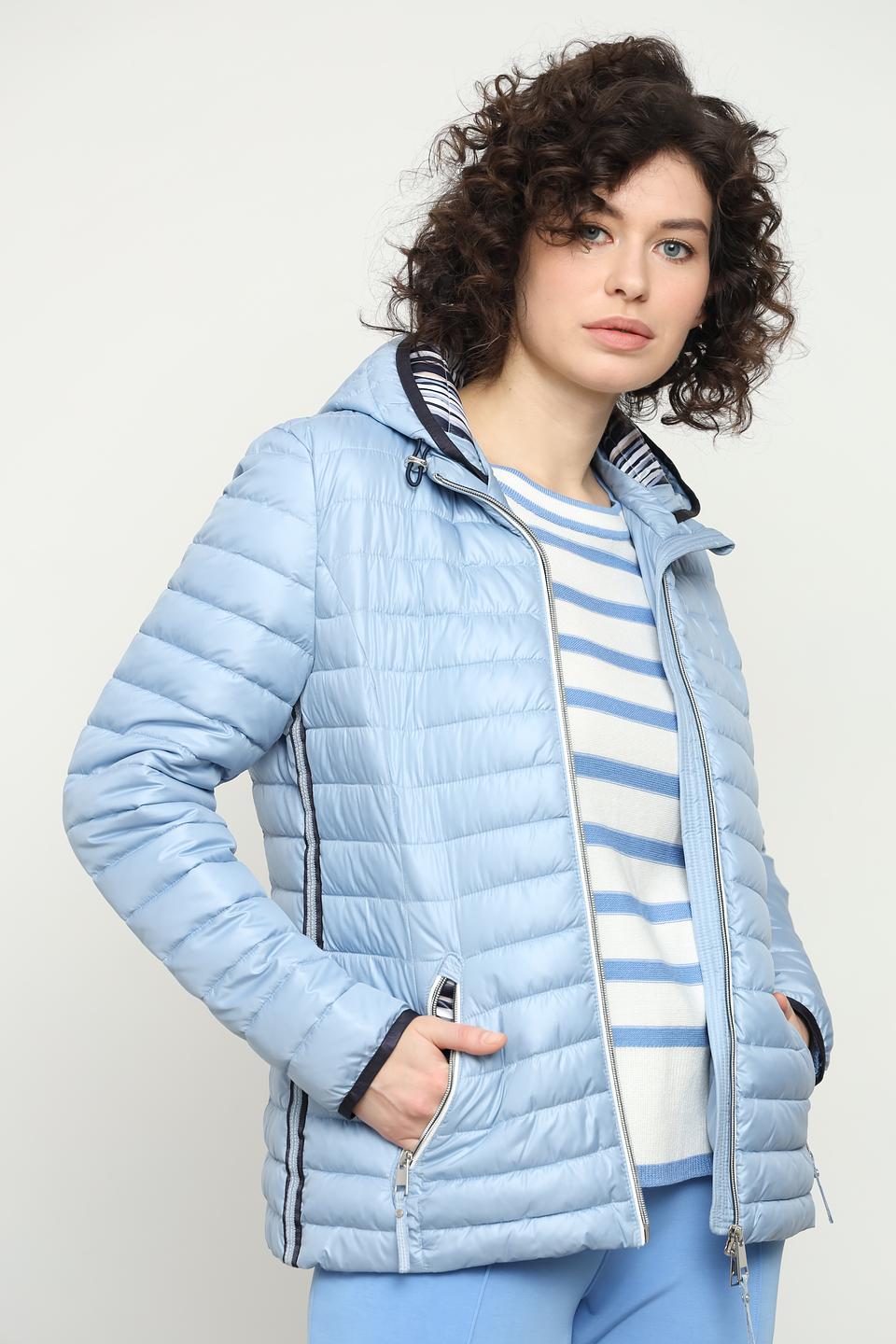 Куртка Lebek стеганая голубая