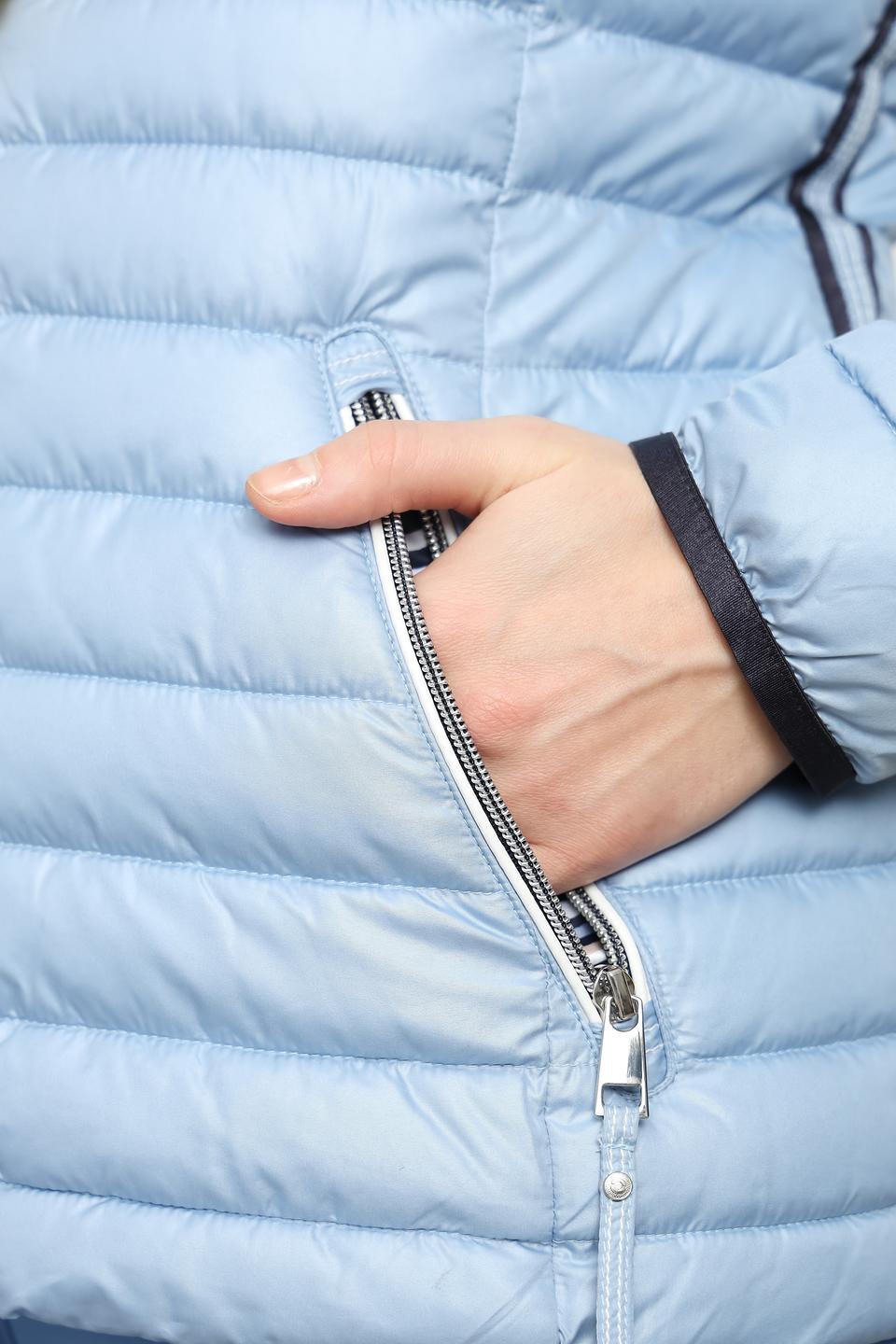 Куртка Lebek стеганая голубая