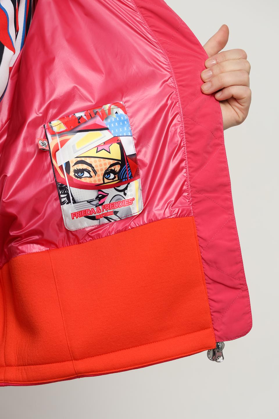 Куртка Frieda and Freddies малиновая с капюшоном
