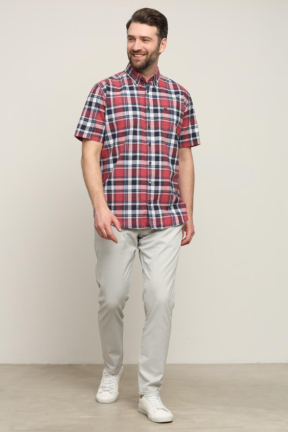 Рубашка кр Basefield в клетку