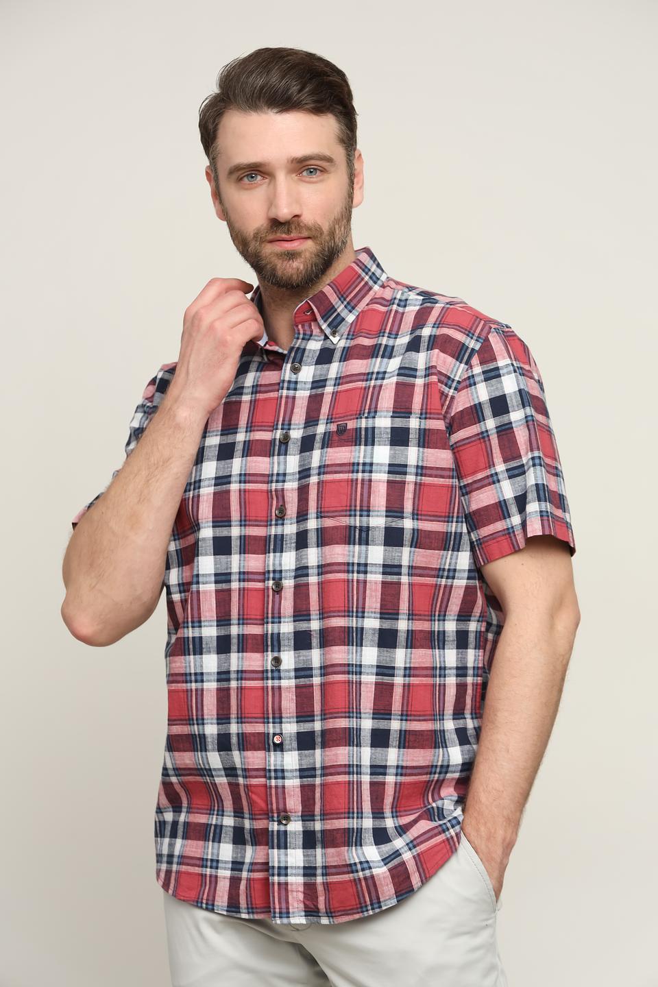 Рубашка кр Basefield в клетку