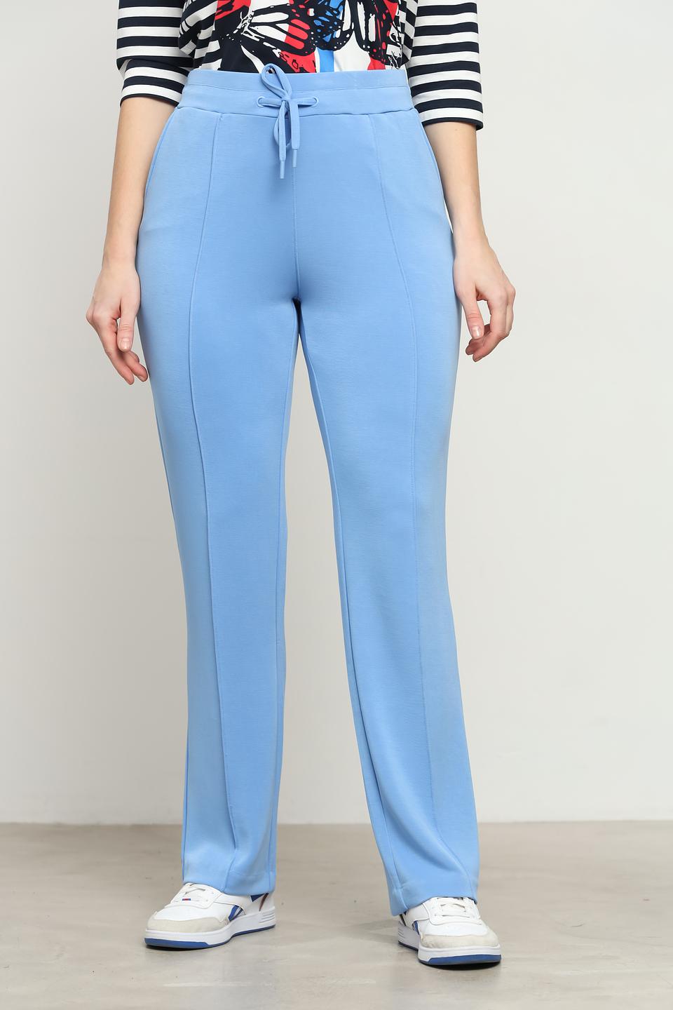 Брюки Olsen прямого кроя голубые