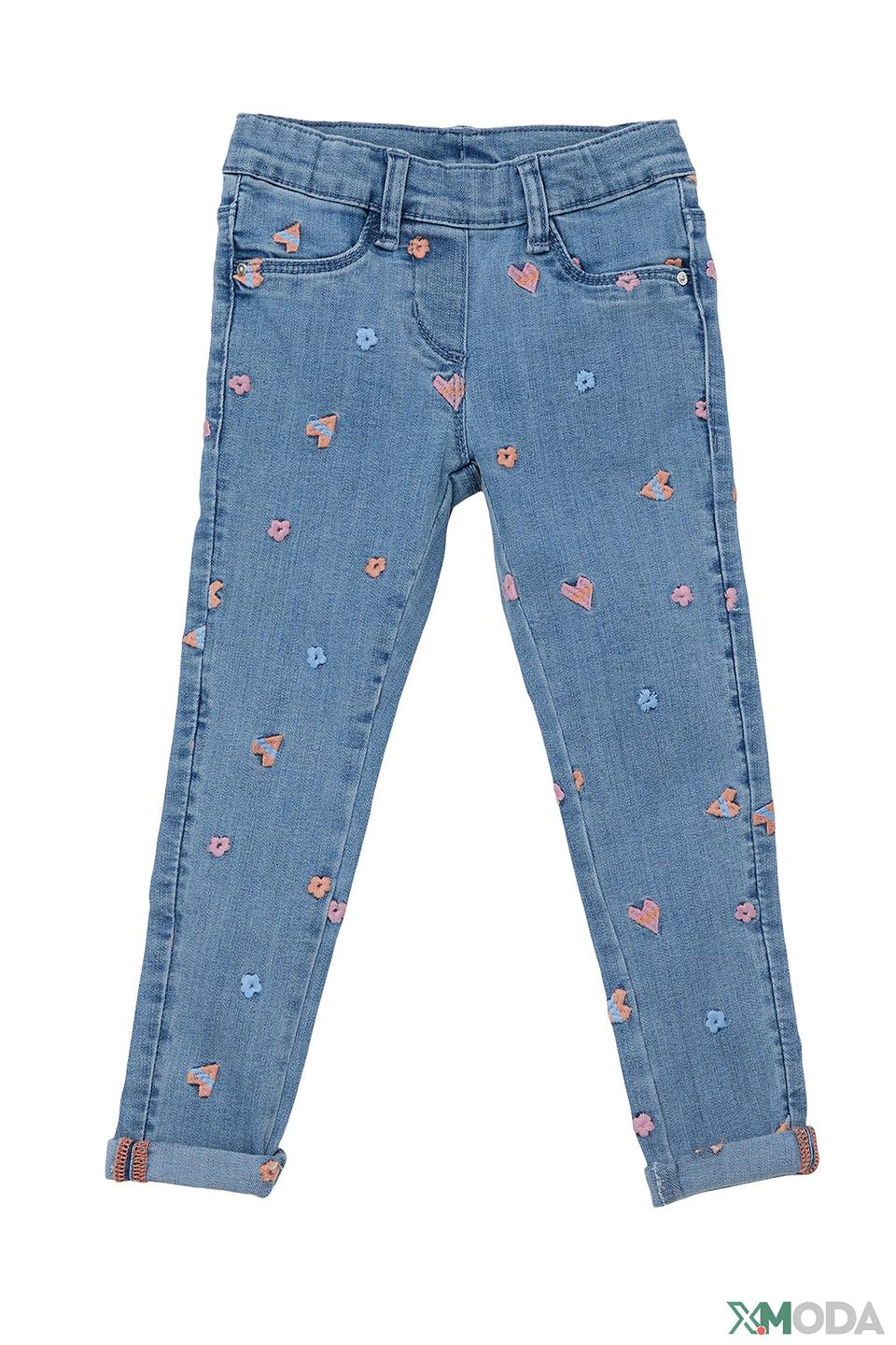 Джинсы s.Oliver с вышивкой голубые