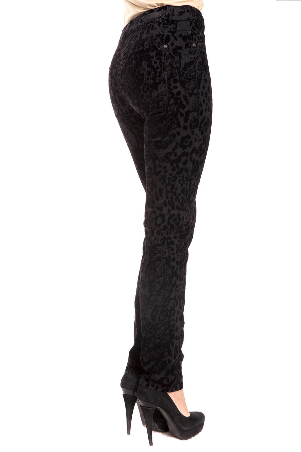 Джинсы Gerry Weber черные с принтом