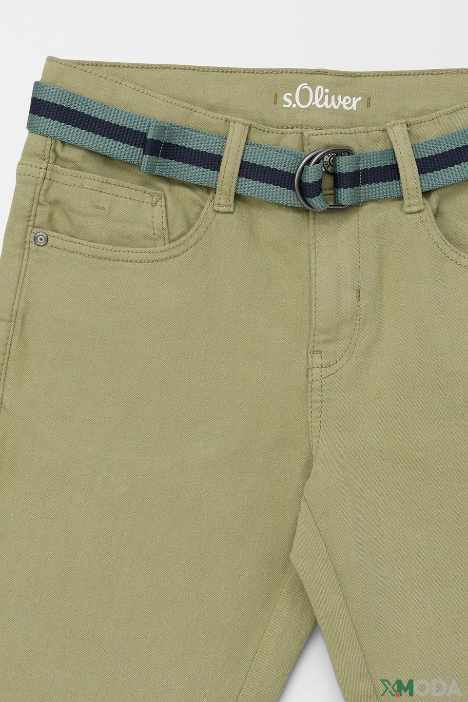 Шорты s.Oliver хаки с поясом