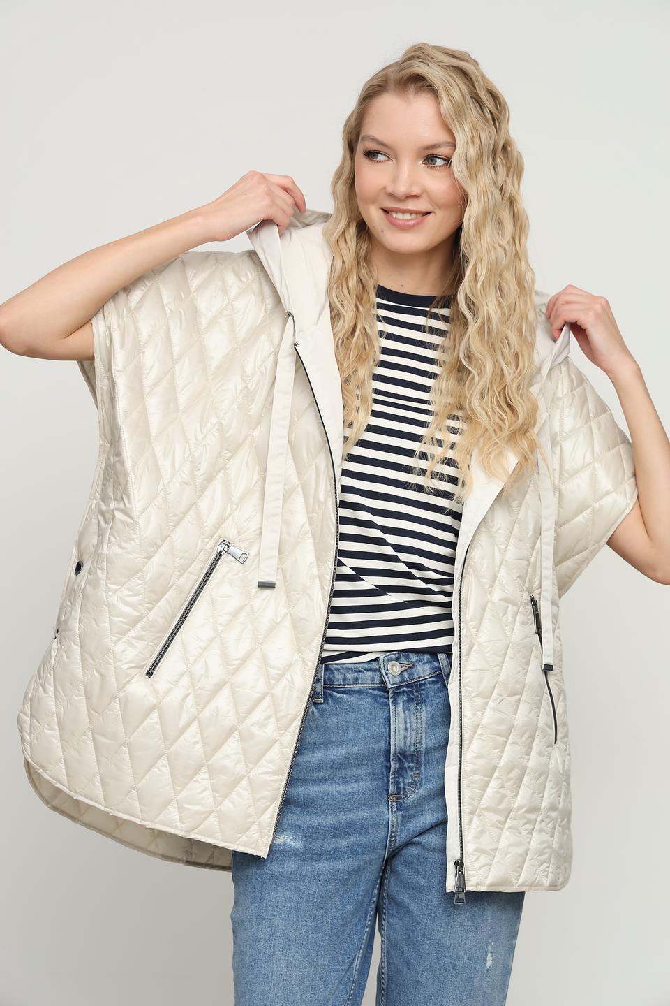 Жилет White Label стеганый бежевый