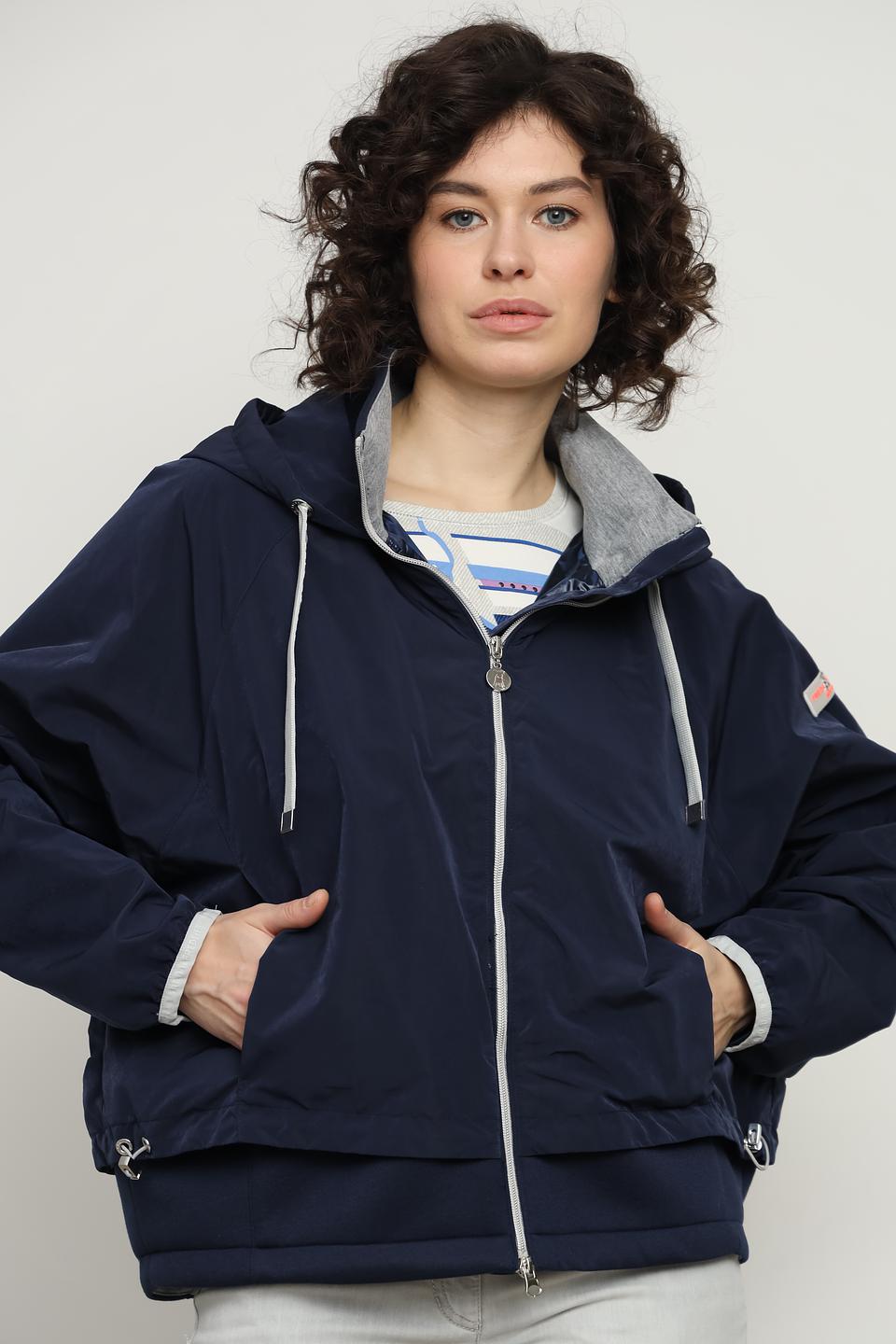 Куртка Frieda and Freddies синяя с капюшоном