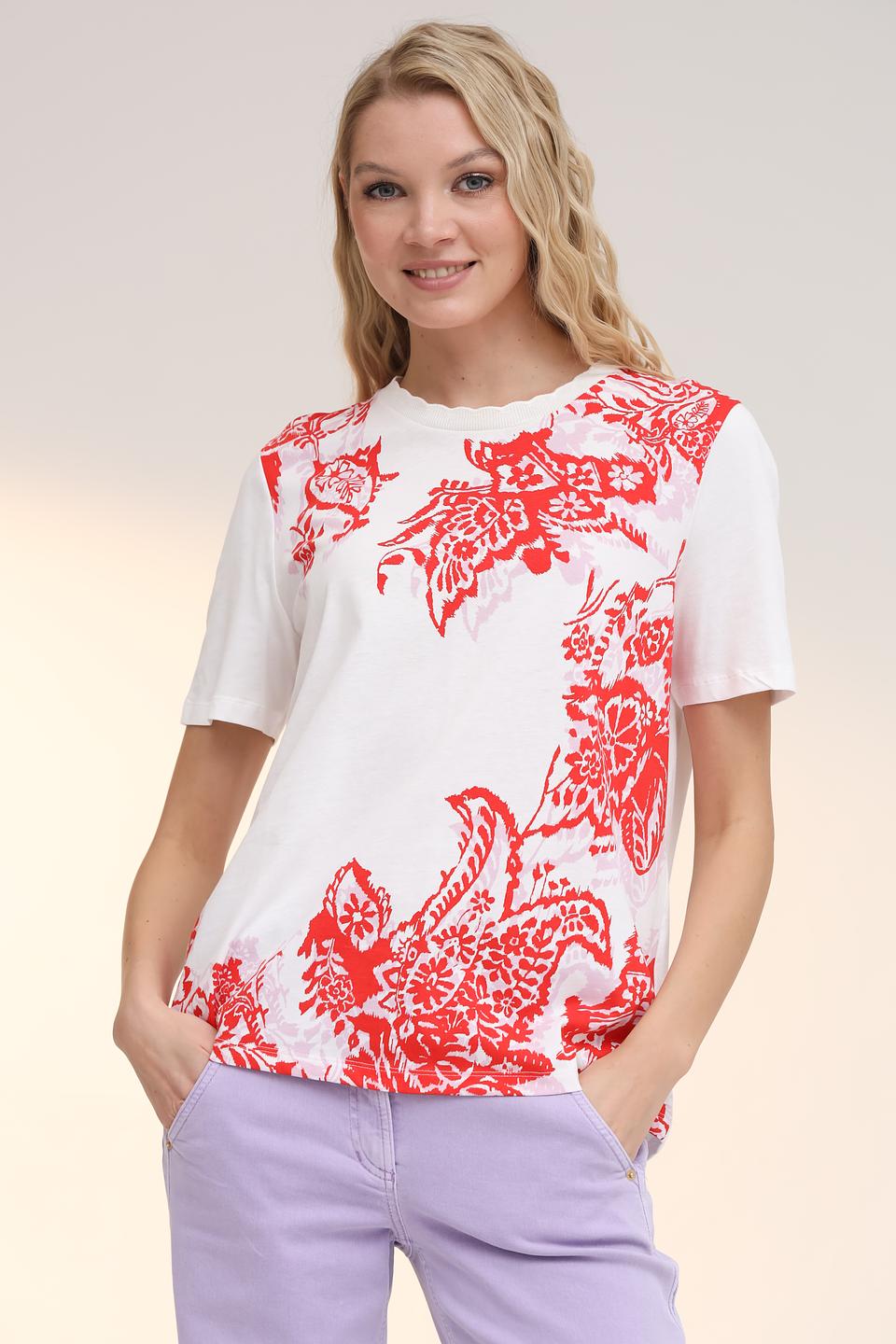 Футболка Gerry Weber с принтом красный