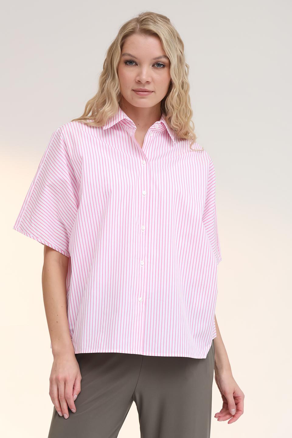 Рубашка Gerry Weber полоска розовая