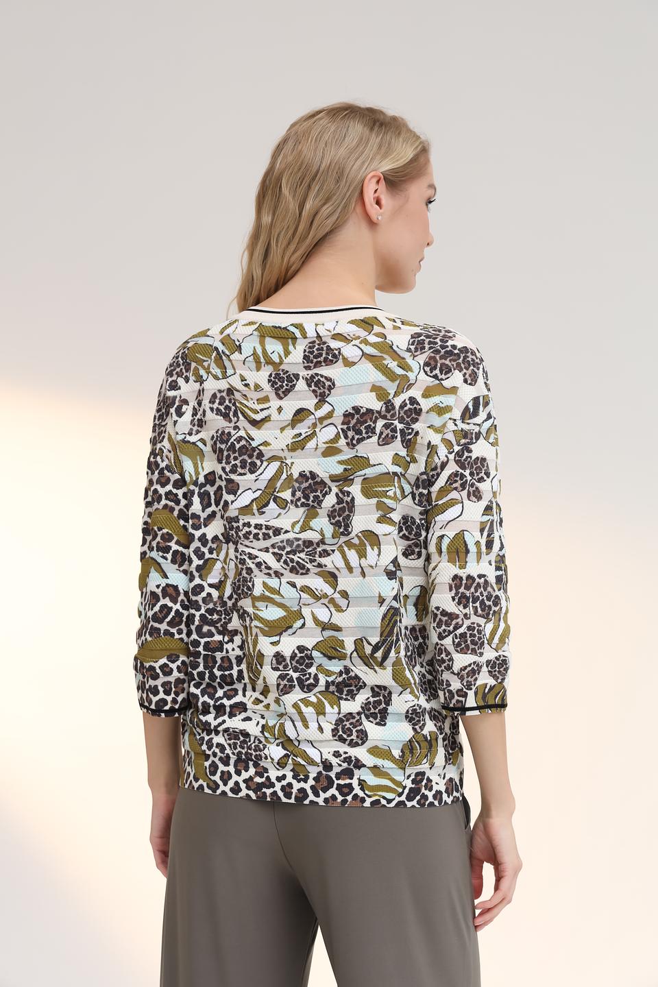 Пуловер Marc Cain с принтом