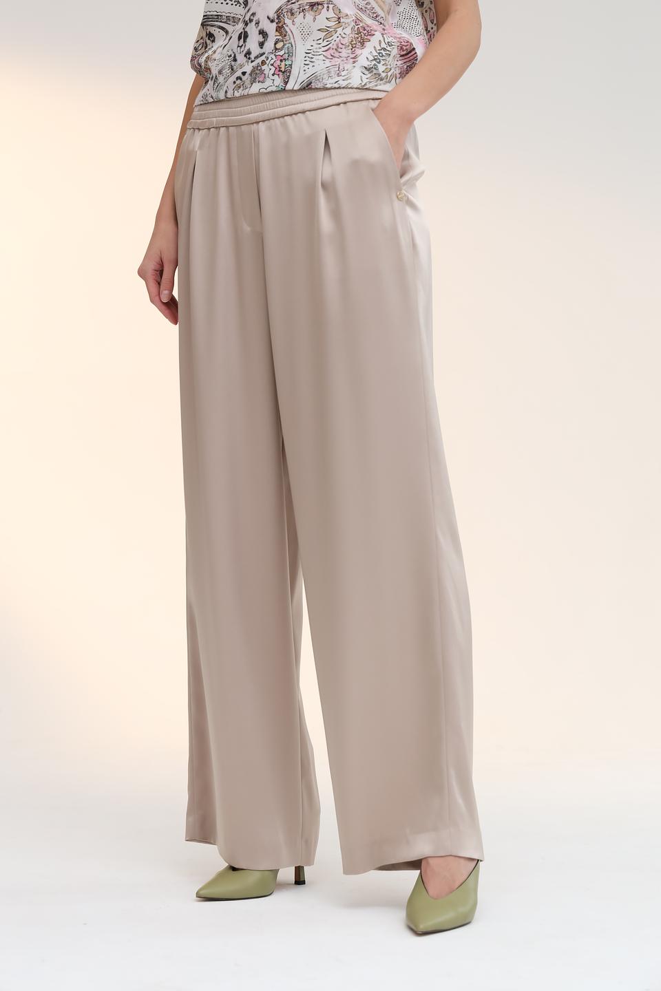 Брюки Marc Cain бежевые широкие