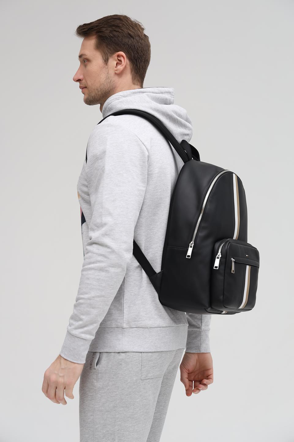 Рюкзак Boss Black с полосами чёрный