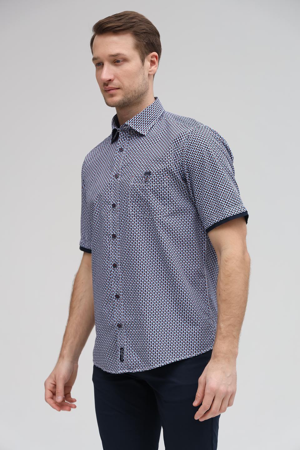 Рубашка кр Casa Moda в горошек