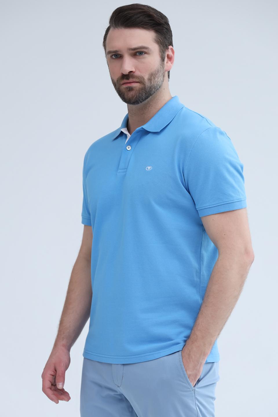 Поло Tom Tailor голубое