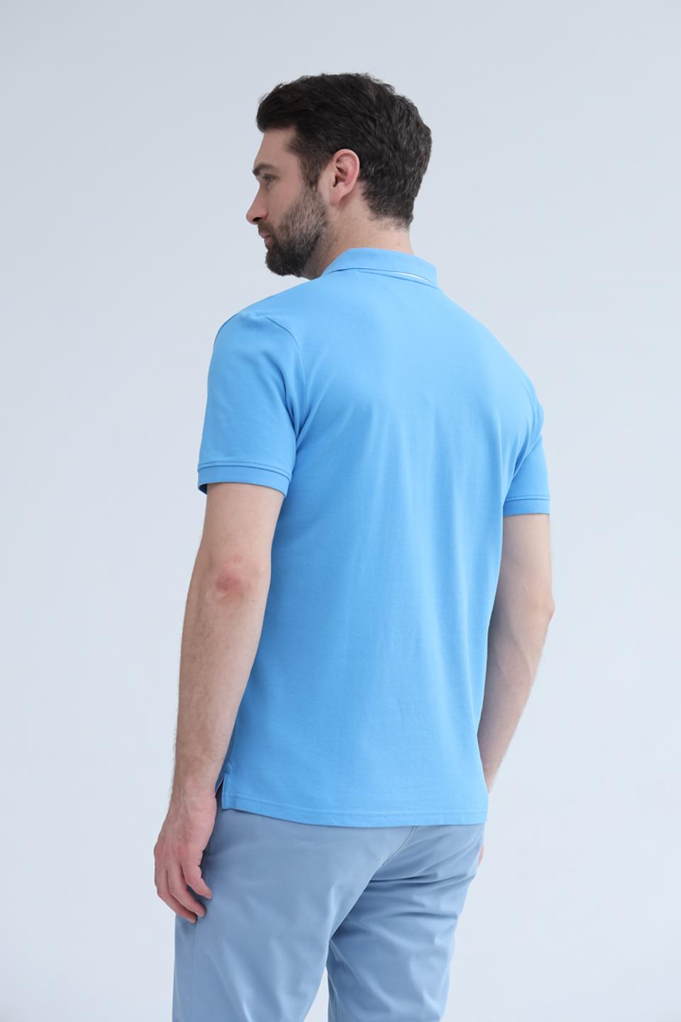 Поло Tom Tailor голубое