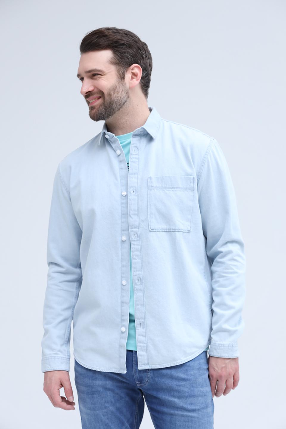 Рубашка дл Tom Tailor denim light blue