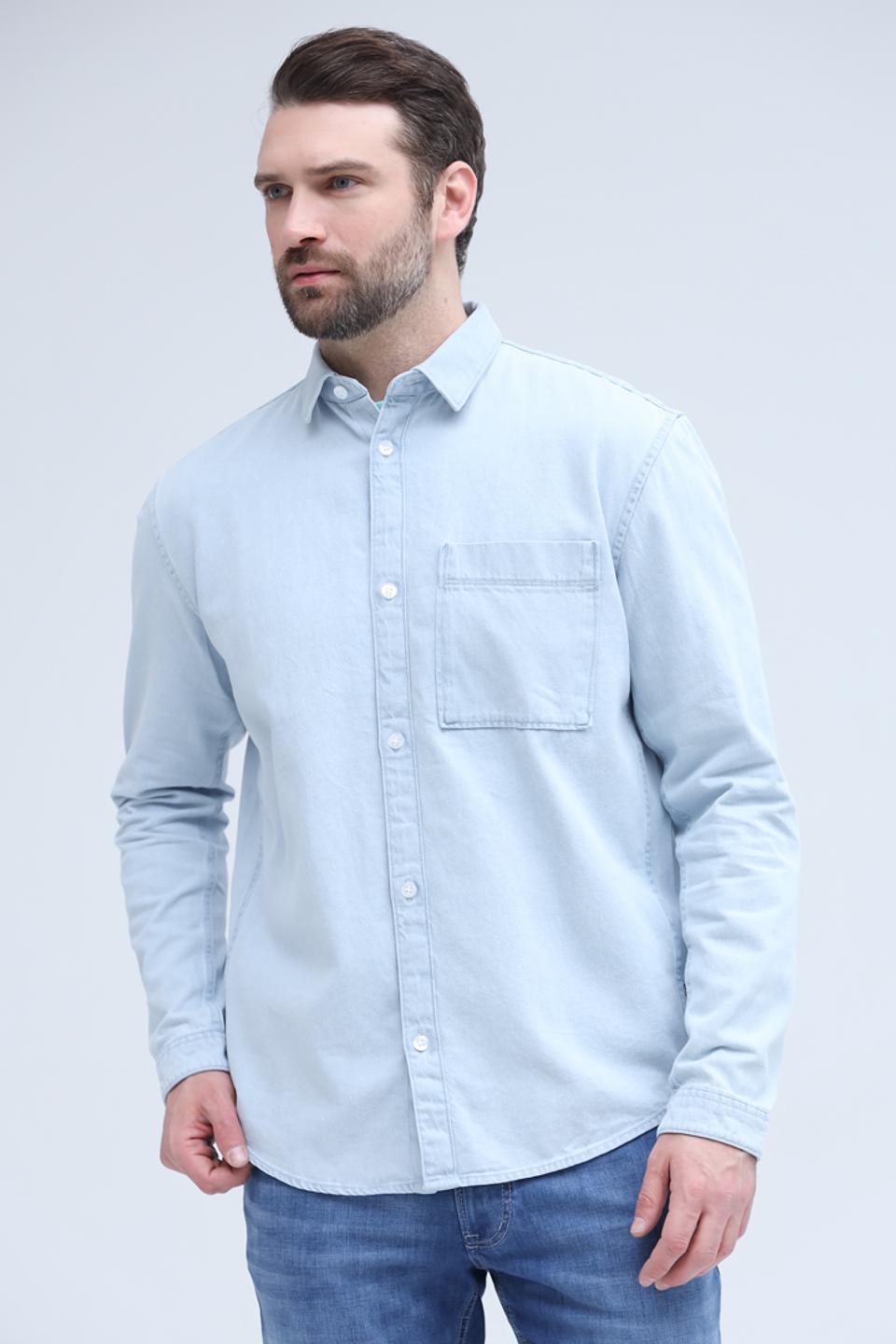 Рубашка дл Tom Tailor denim light blue
