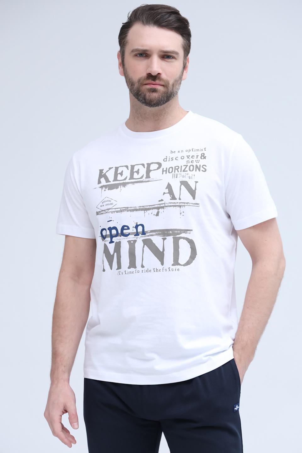 Футболка Lerros с принтом белый