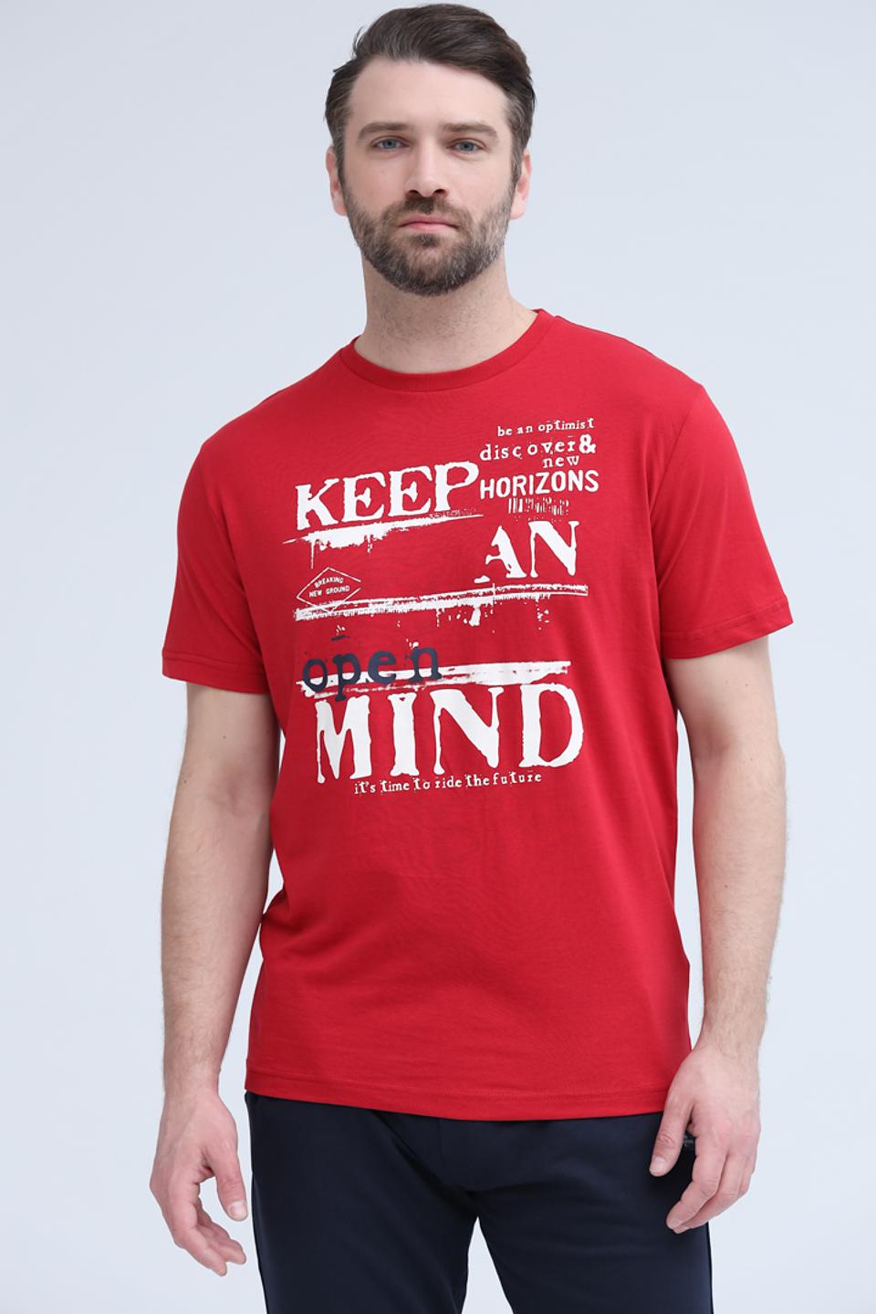 Футболка Lerros с принтом красный