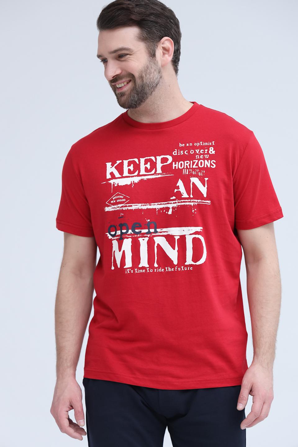 Футболка Lerros с принтом красный