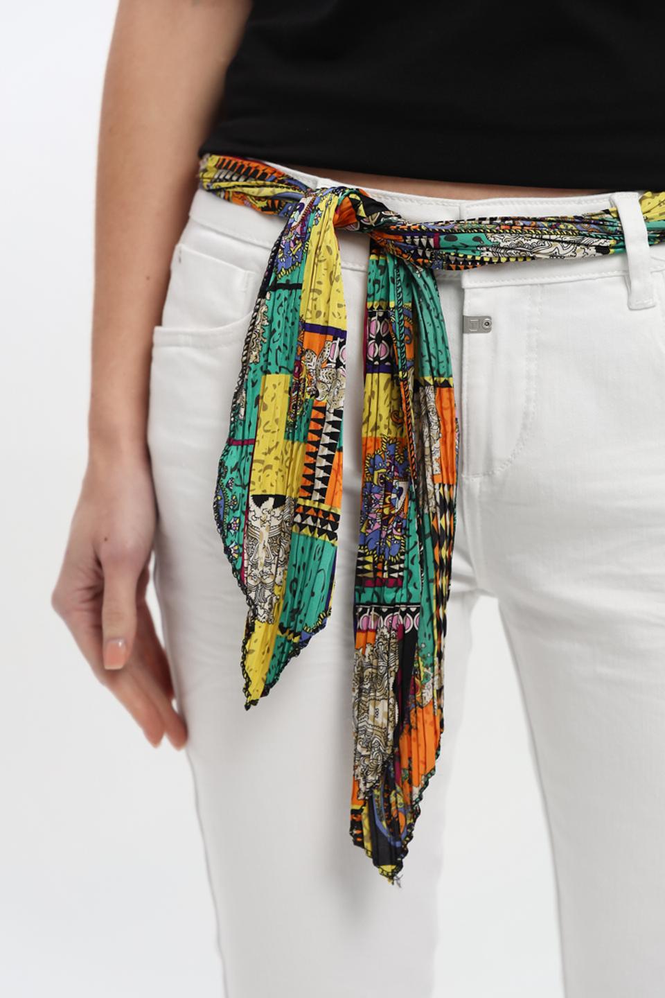 Бриджи Time Zone белые с поясом