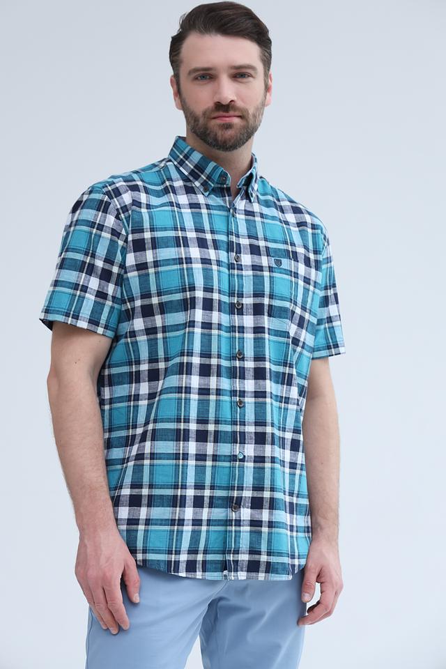 Рубашка кр Basefield в клетку