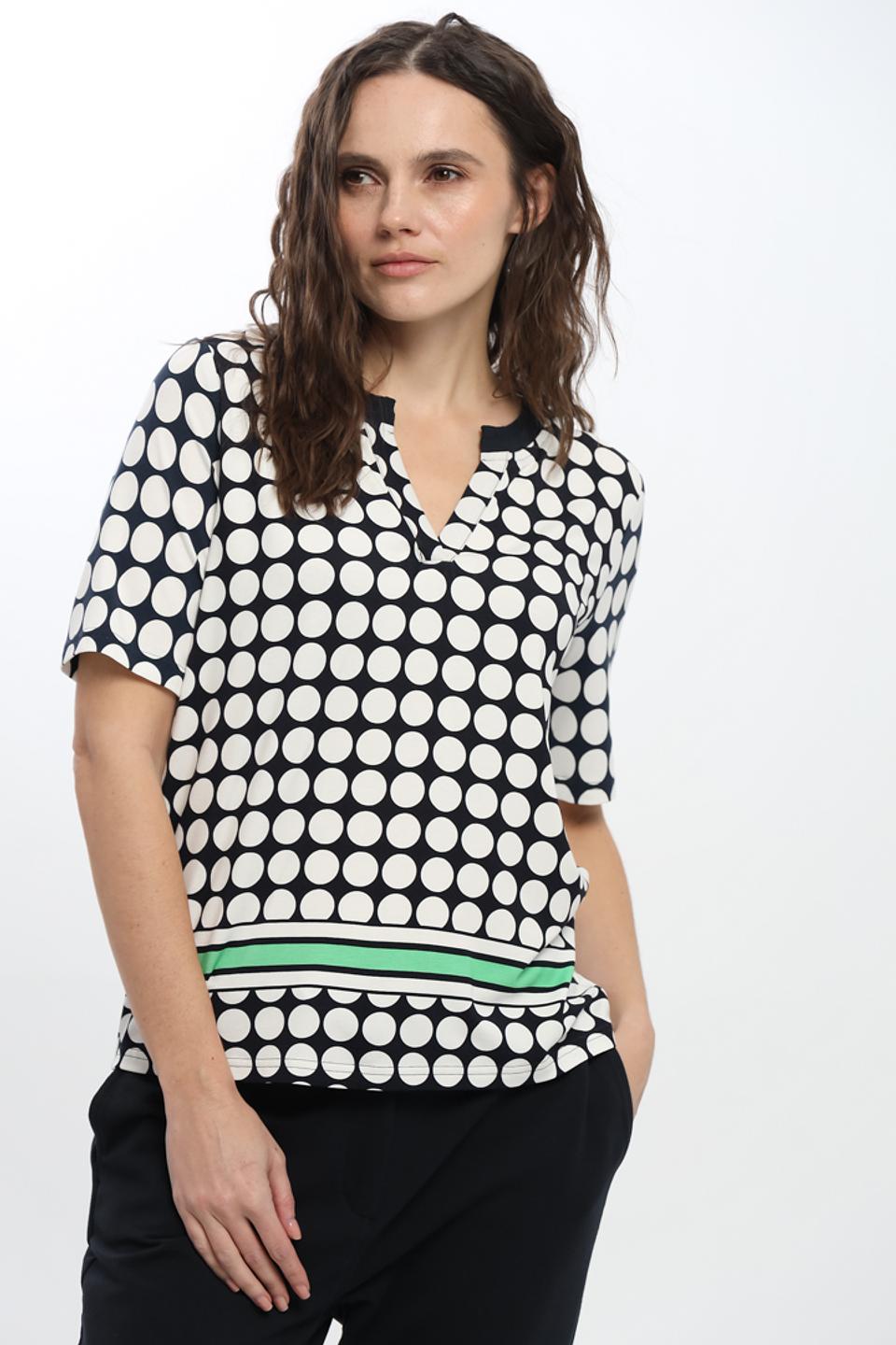 Блуза Frank Walder в горошек