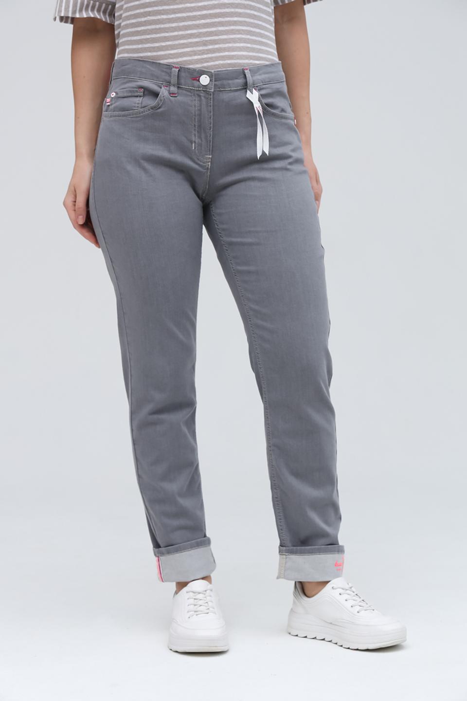 Джинсы Ppep. серые с манжетами