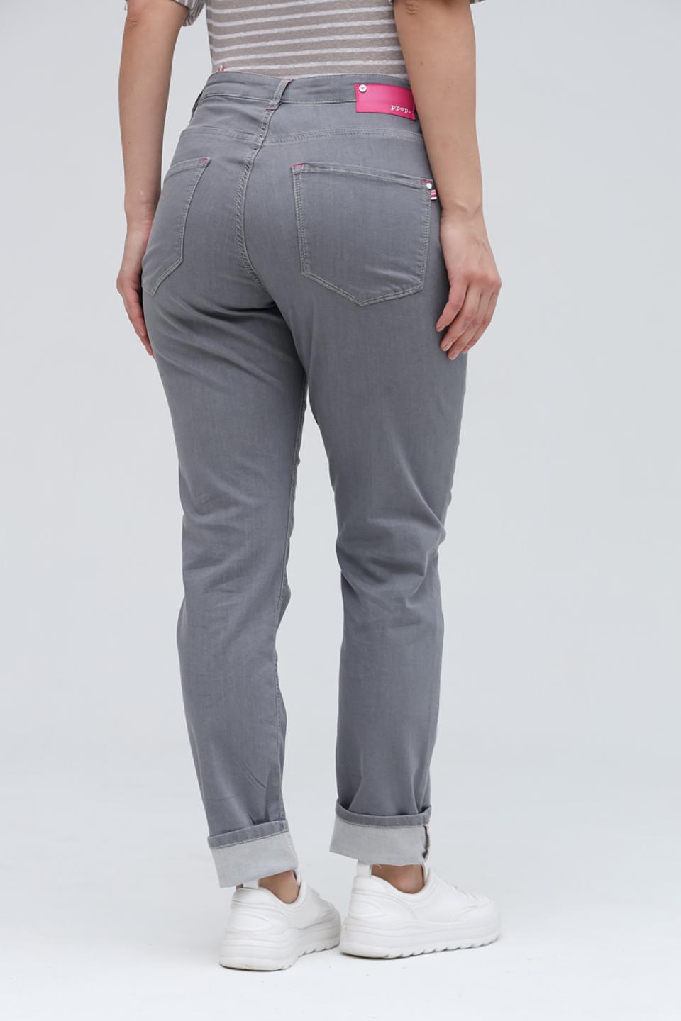 Джинсы Ppep. серые с манжетами