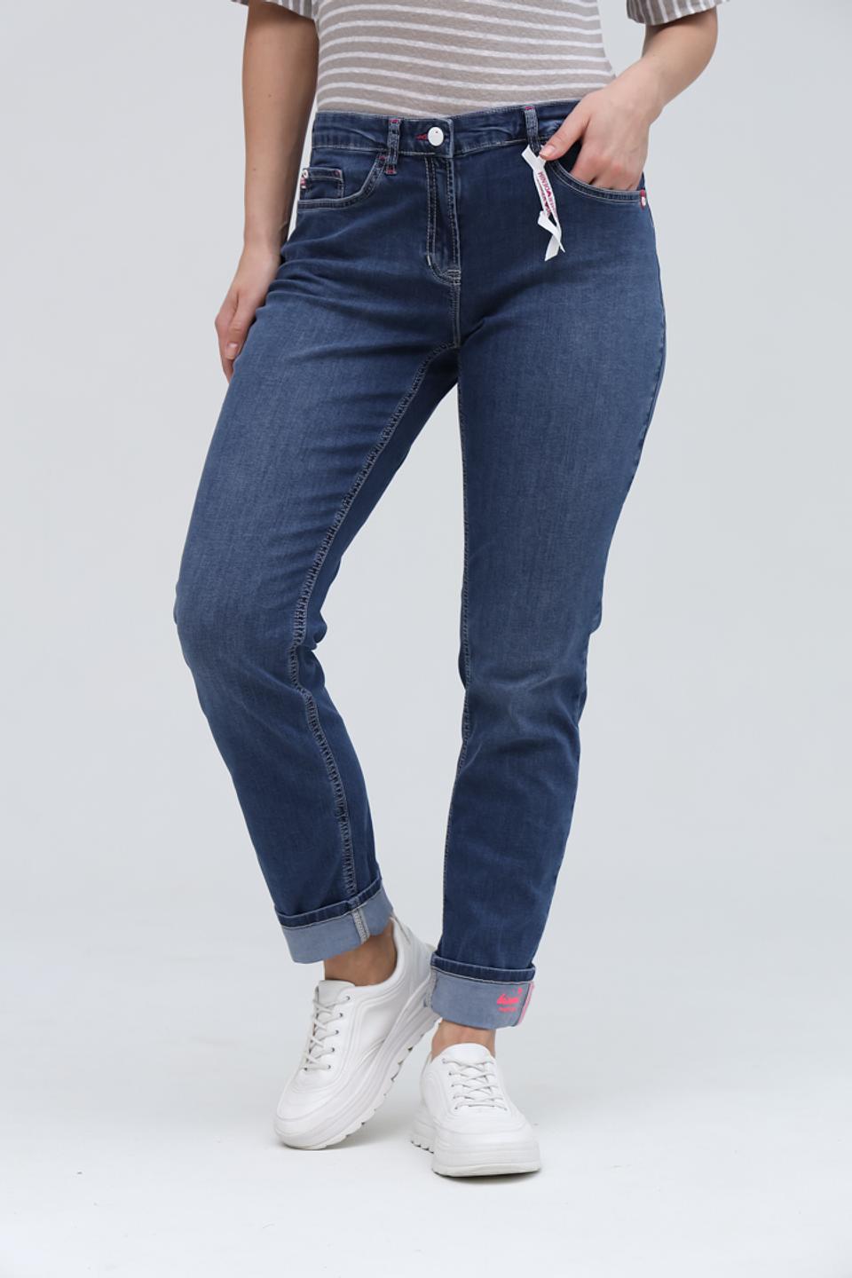 Джинсы Ppep. с манжетами синие