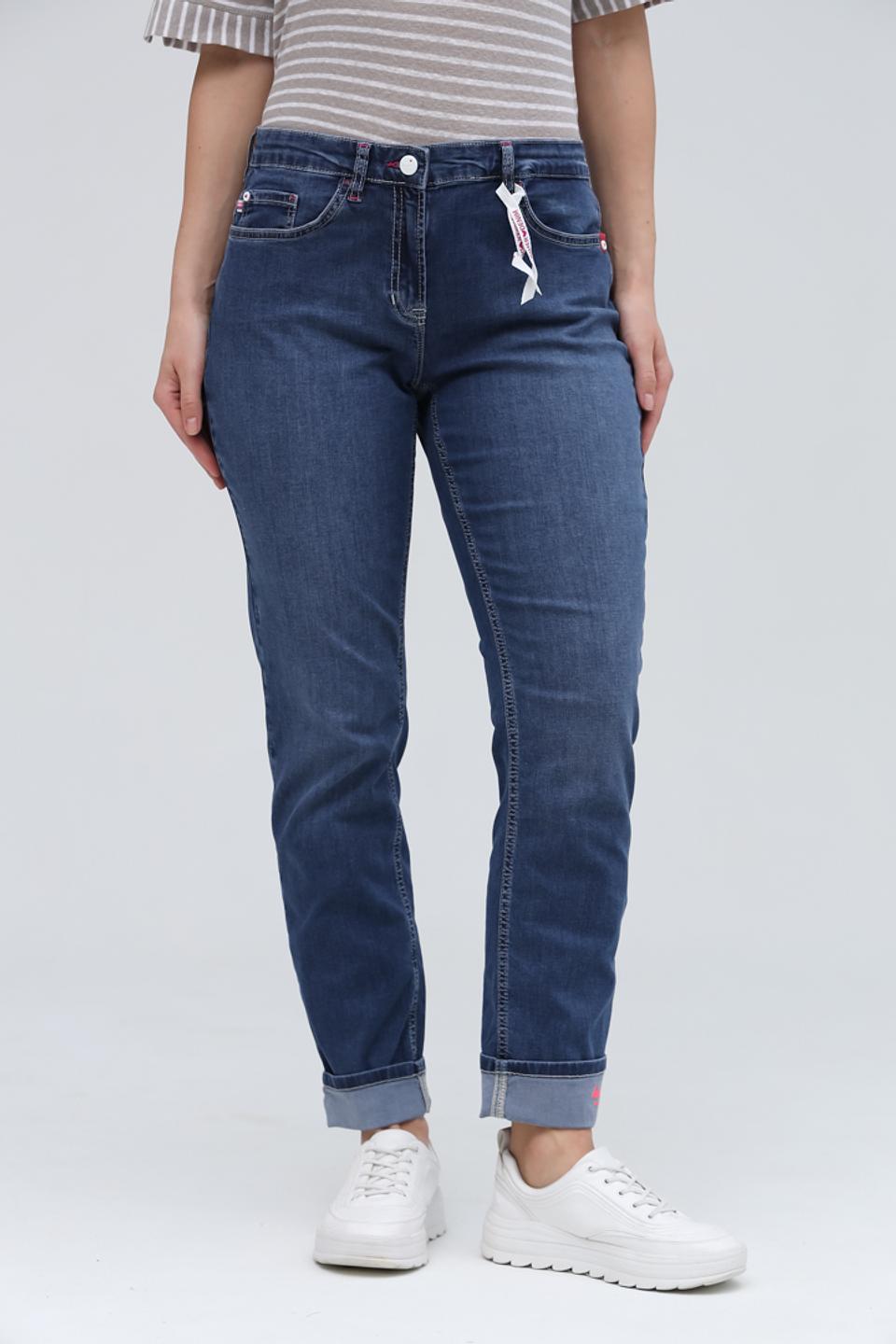 Джинсы Ppep. с манжетами синие