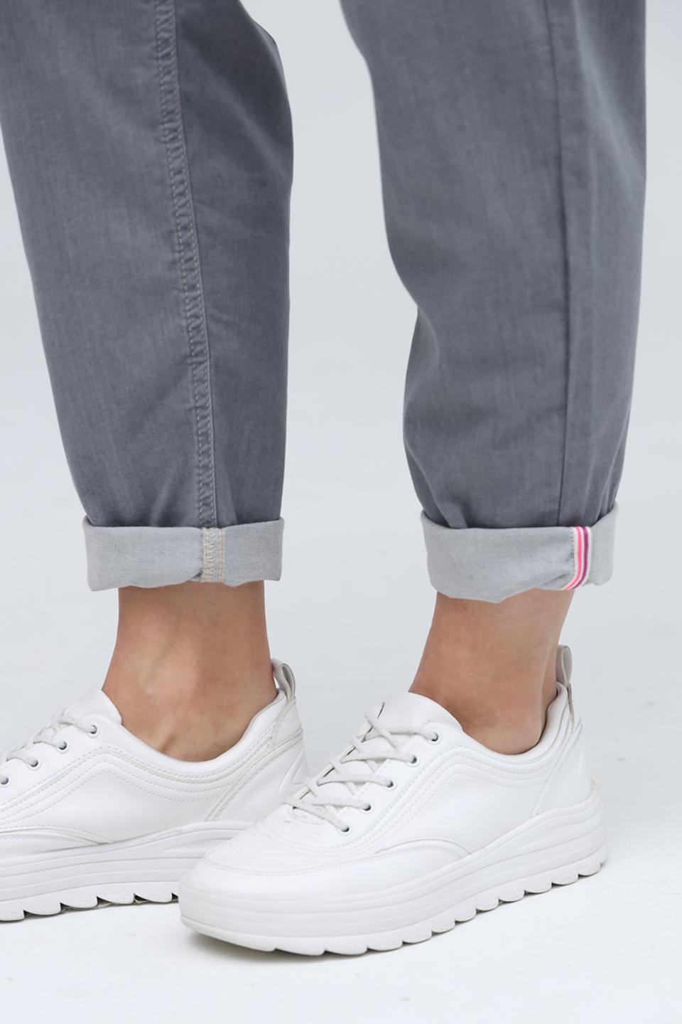 Джинсы Ppep. серые с манжетами