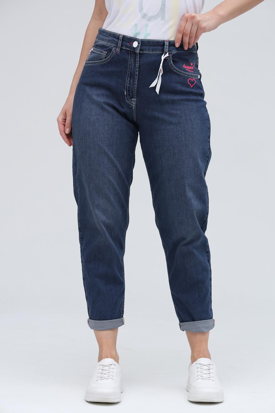 Джинсы Ppep. mom fit синие