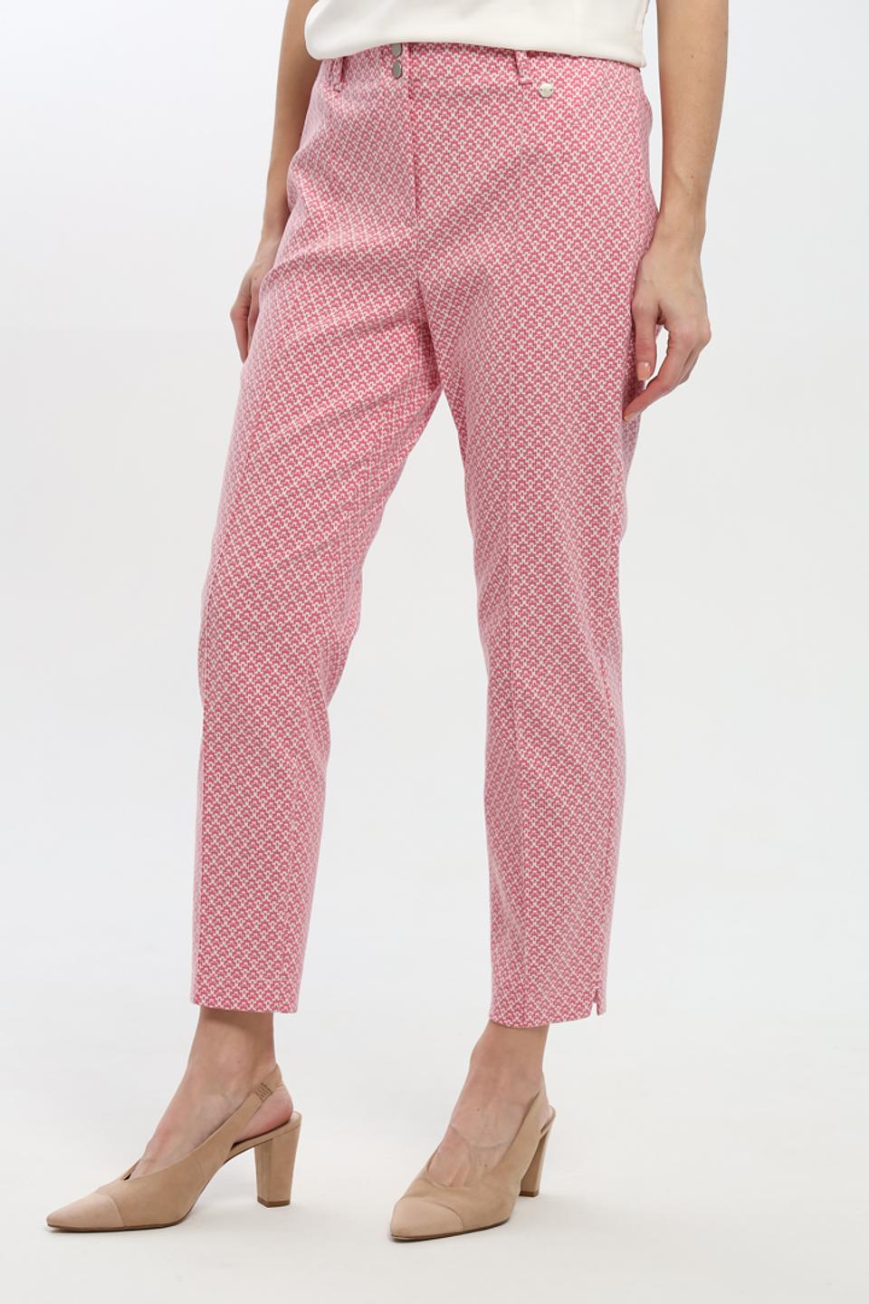 Брюки Bianca в розовый принт